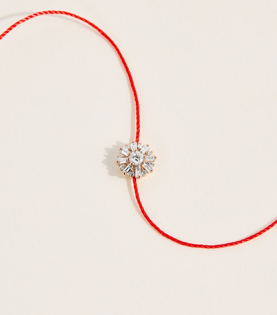 Redline Rose Gold and Diamond Sol Soleil Bracelet Red Image 4