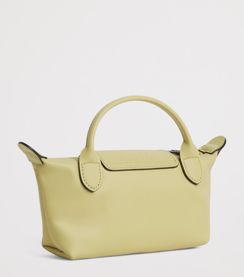 Longchamp Extra Small Leather Le Pliage Xtra Pouch Pistachio Image 3