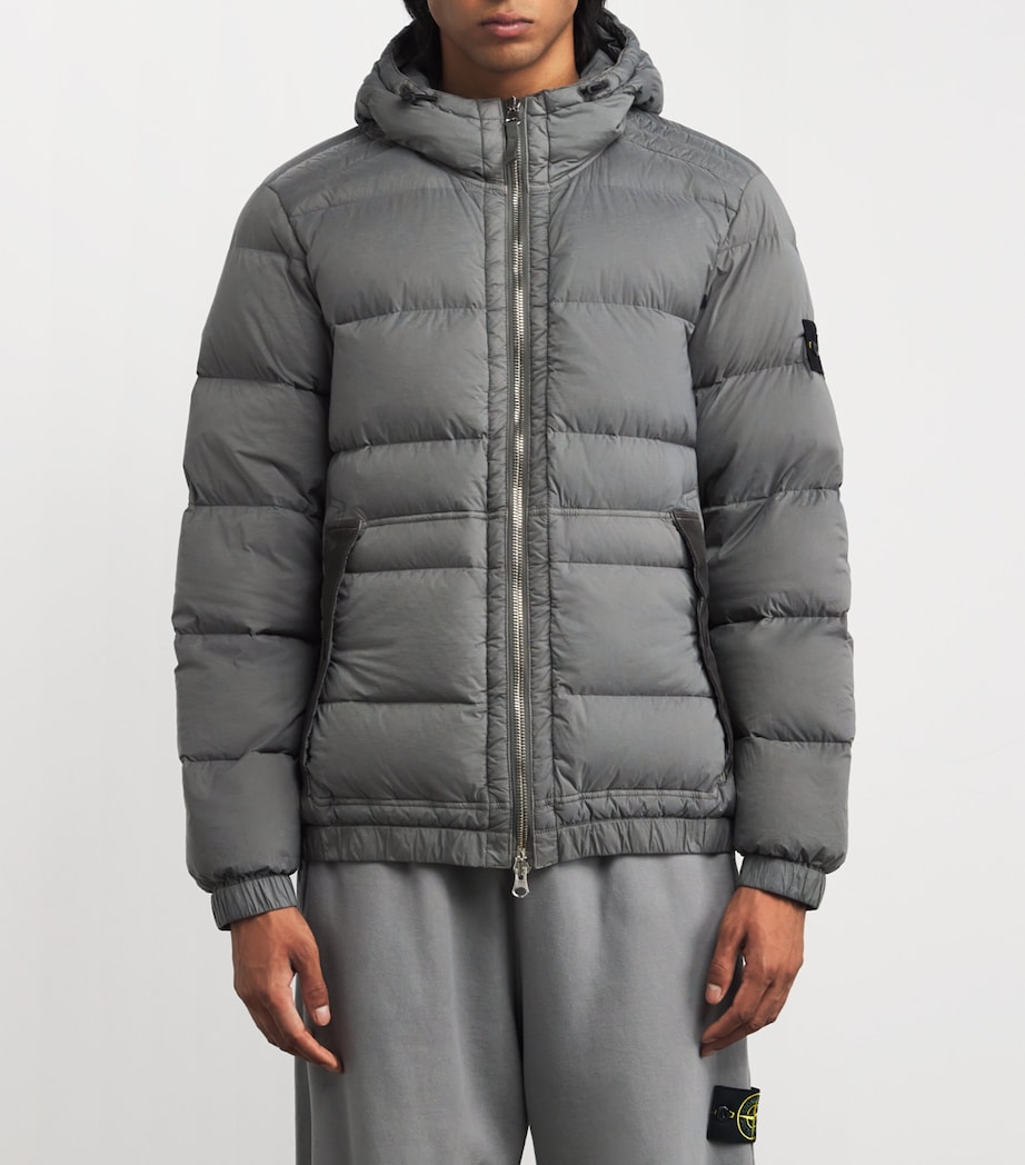 Down Seamless Tunnel Puffer Coat V006B Image 3