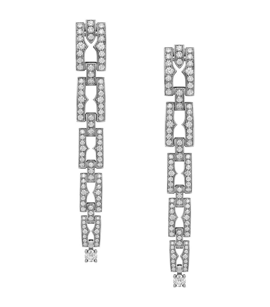 White Gold and Diamond B.zero1 Earrings WHITE GOLD Image 1