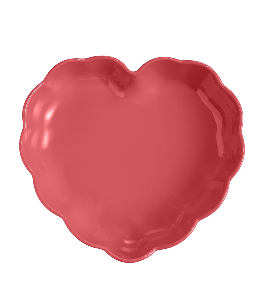 Ceramic Madeleine Heart-Shaped Baking Dish (26.5cm) PINK Image 3