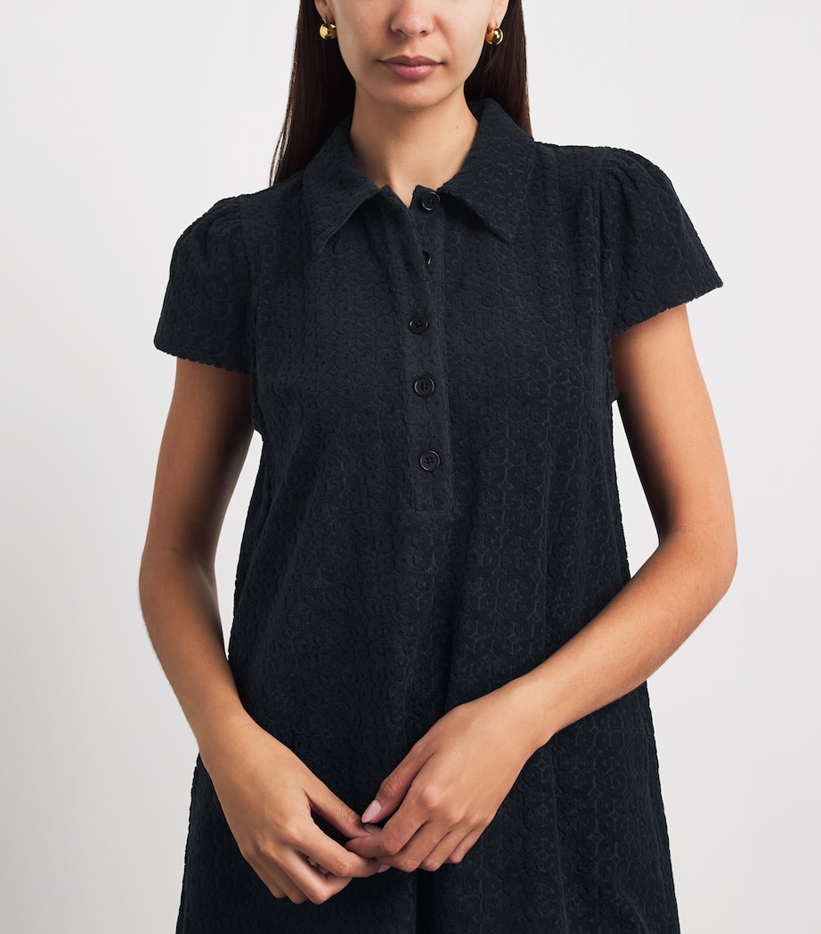ME+EM Womens Jacquard Swing Mini Dress Navy Image 3