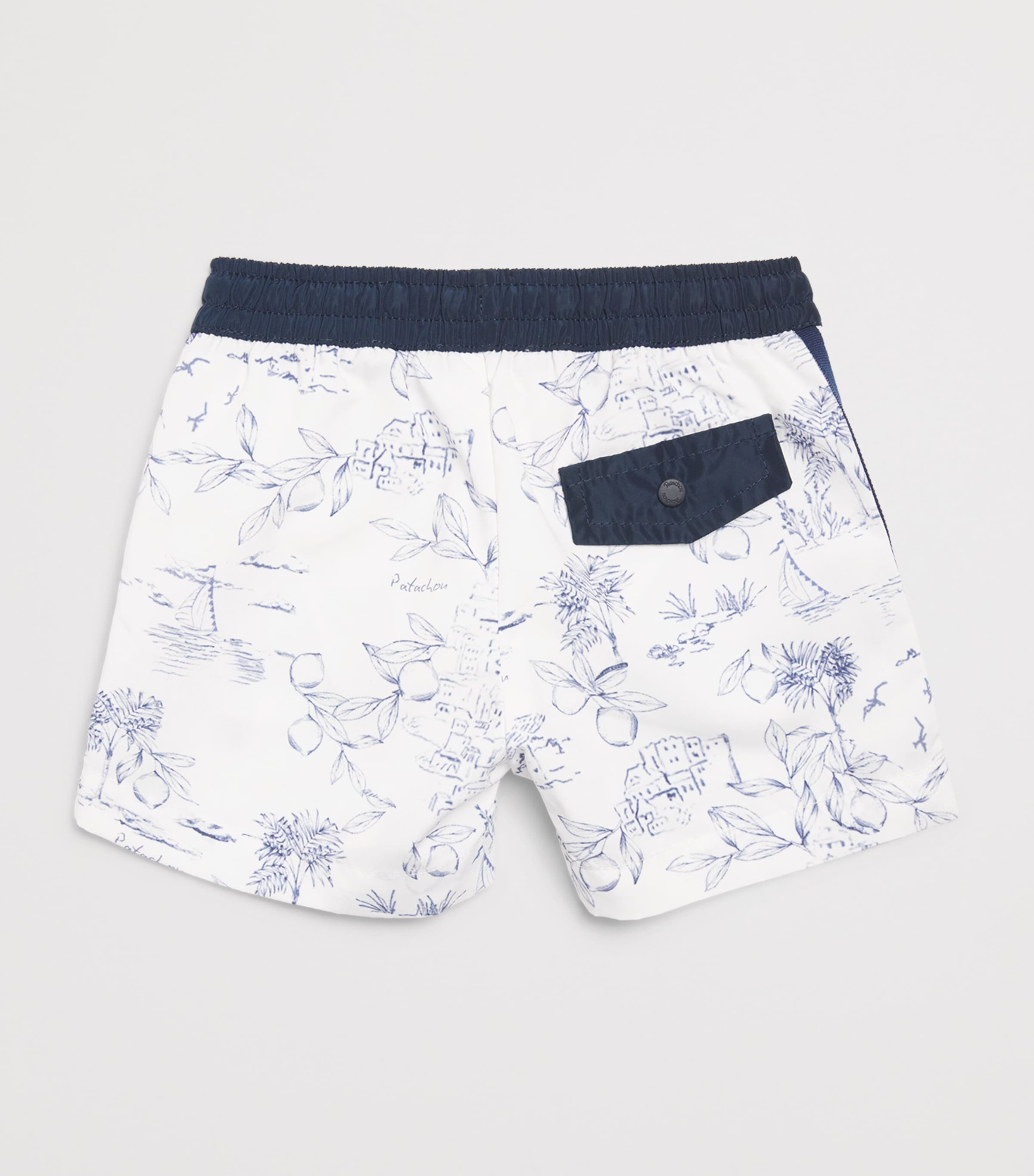 Printed Swim Shorts (6 Months – 4 Years) NAVY COMPORTA Image 2