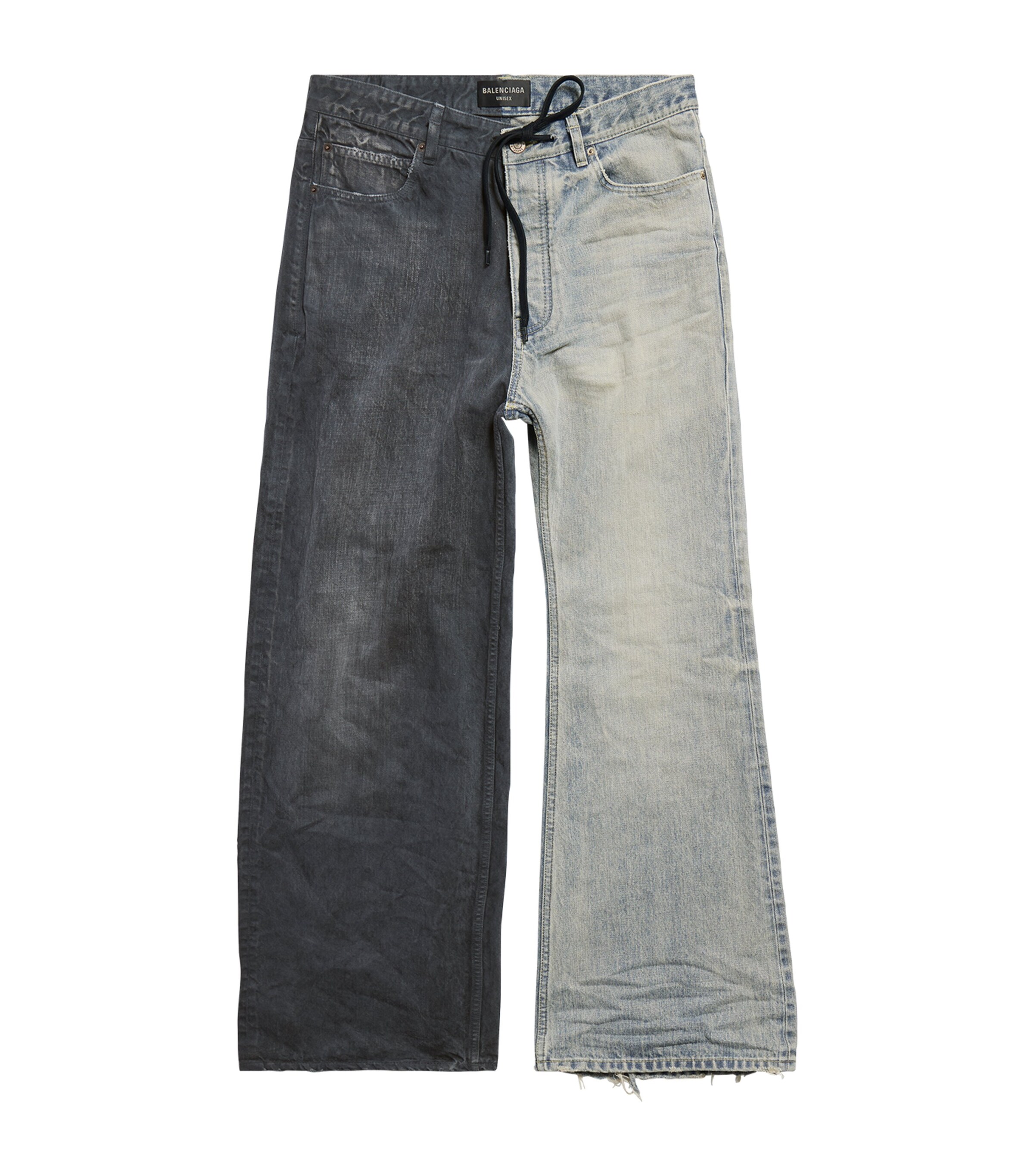 Balenciaga Brown Fifty-Fifty Oversized Jeans | Harrods US