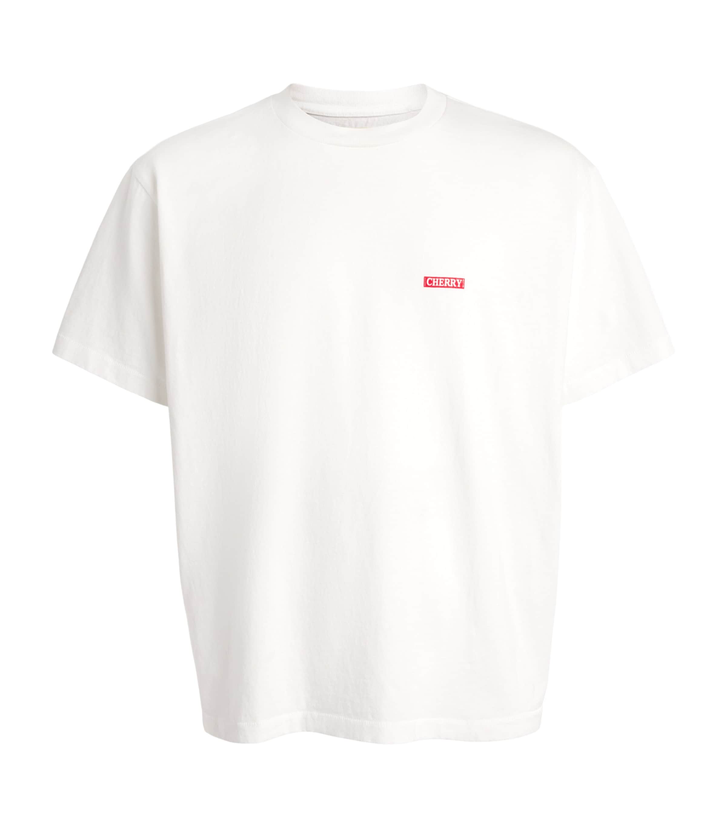 Cherry Los Angeles Mens Desert Boxy T-Shirt Vintage White Image 1