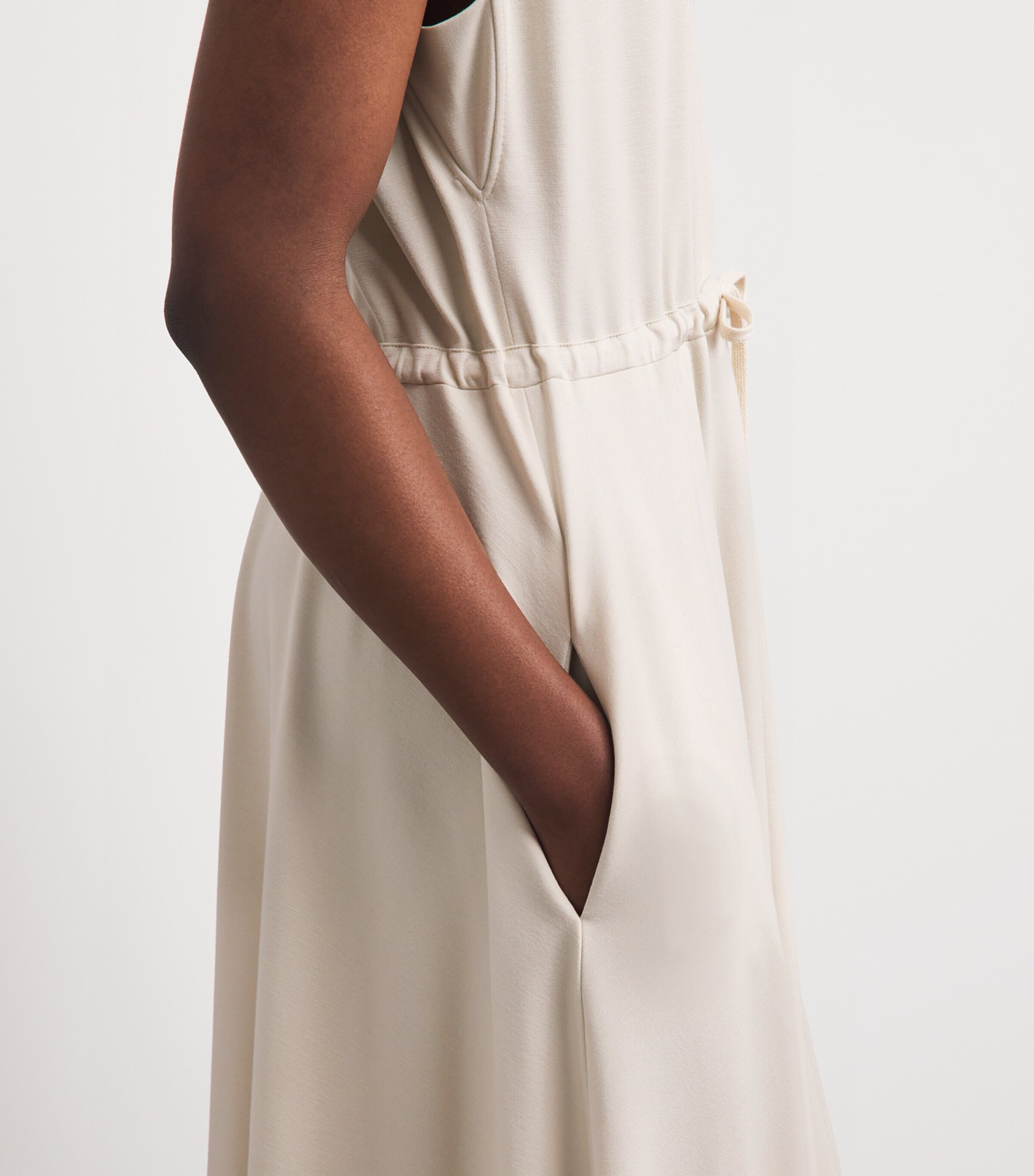 Eleventy Womens Stretch-Jersey Maxi Dress Sabbia Image 3