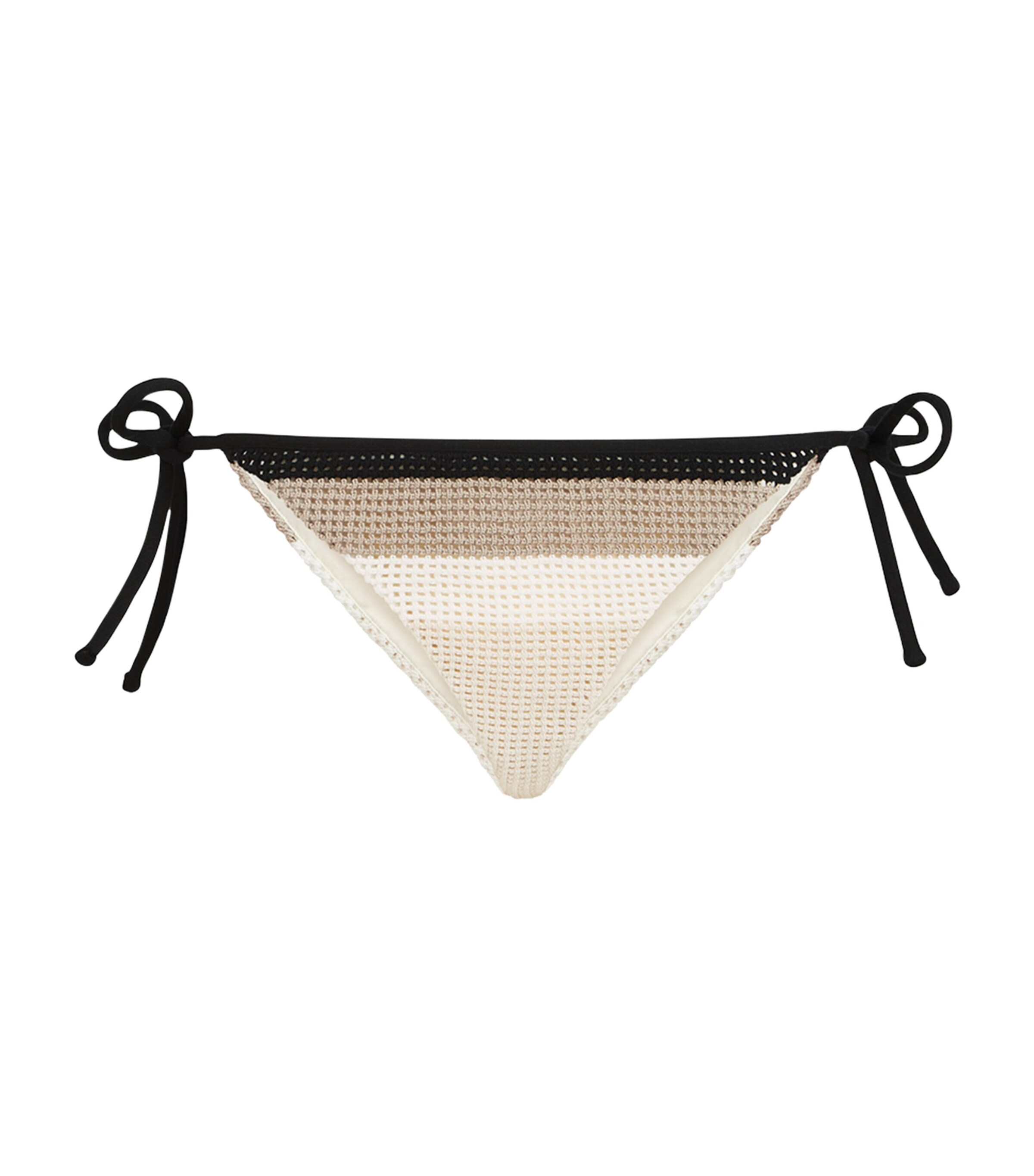 Brunello Cucinelli Womens Cotton Stripe Side-Tie Bikini Briefs Image 1