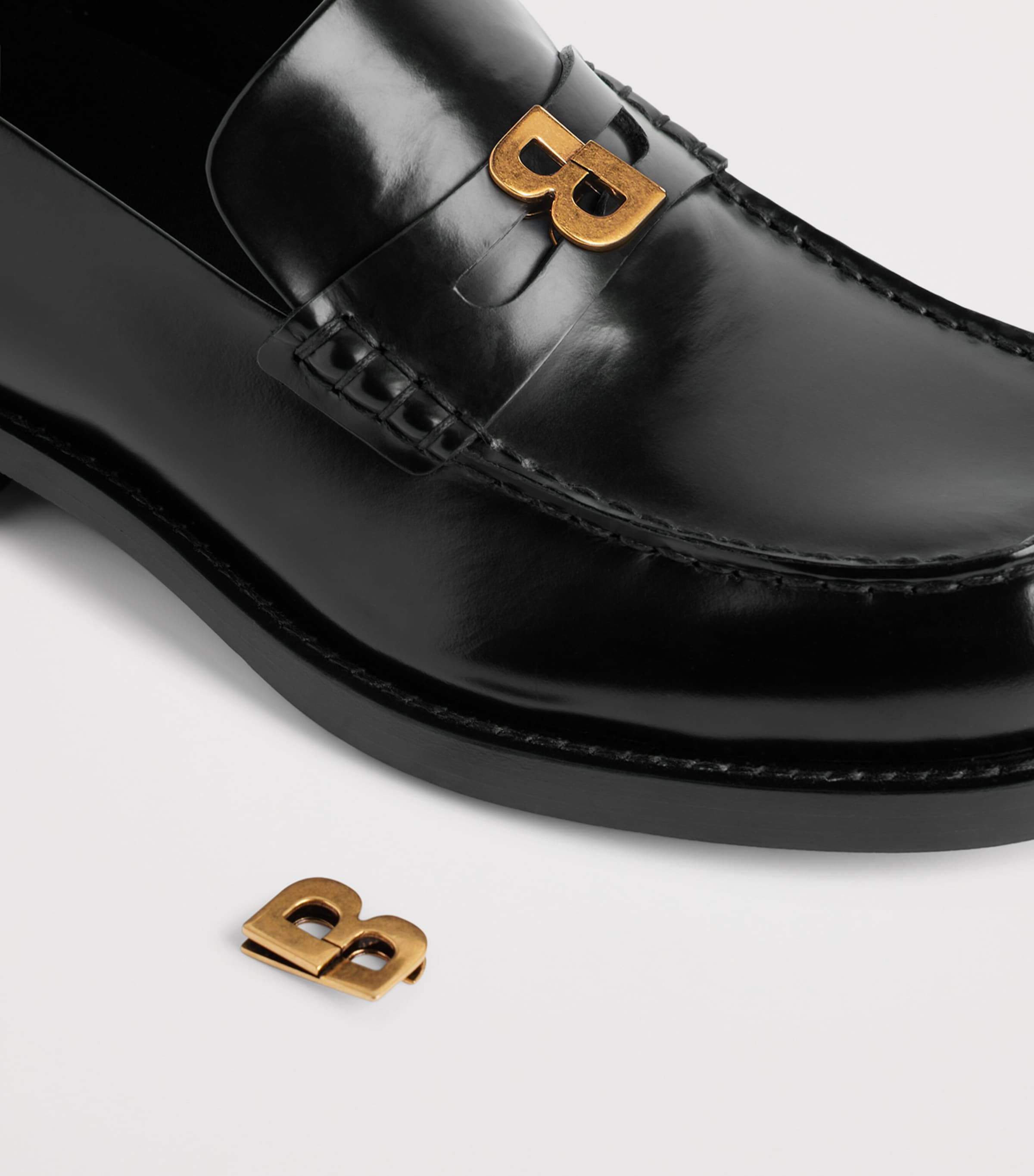 Balenciaga Leather Comfy Loafers Image 7
