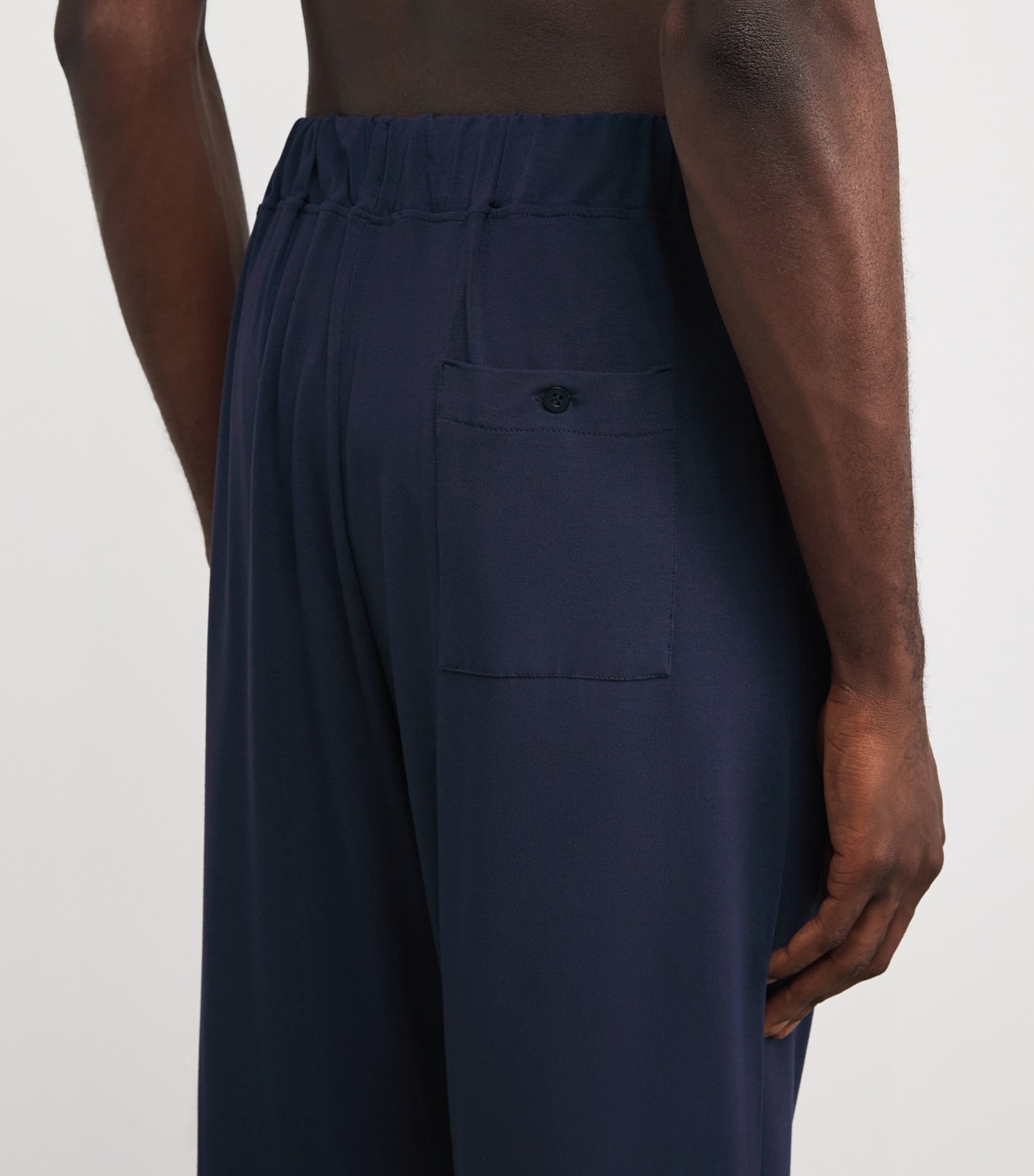 Contrast-Trim Drawstring Sweatpants NVYC-NAVY/ CLUNCH Image 6