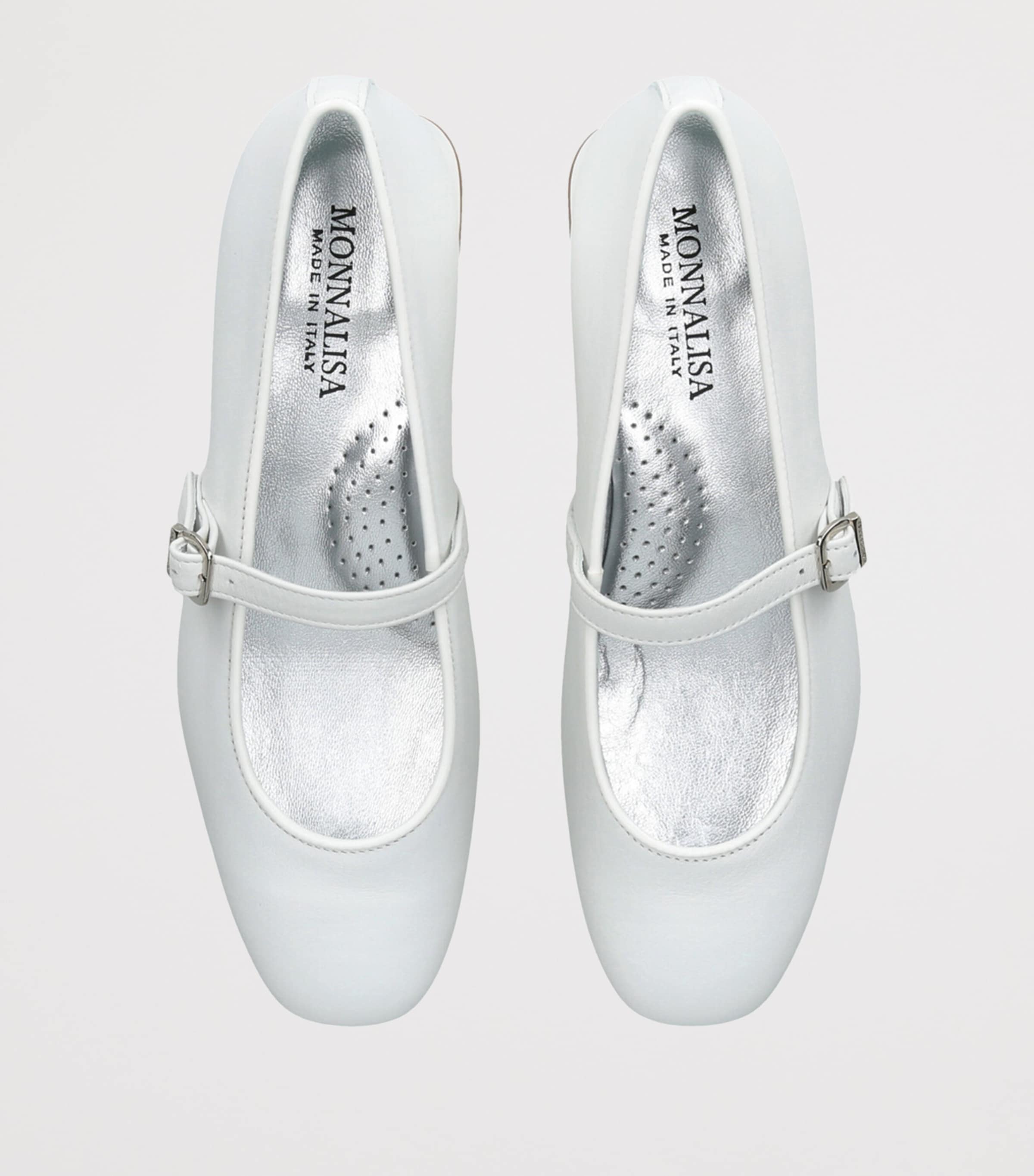 Leather Dorothy Mary Janes WHITE Image 4