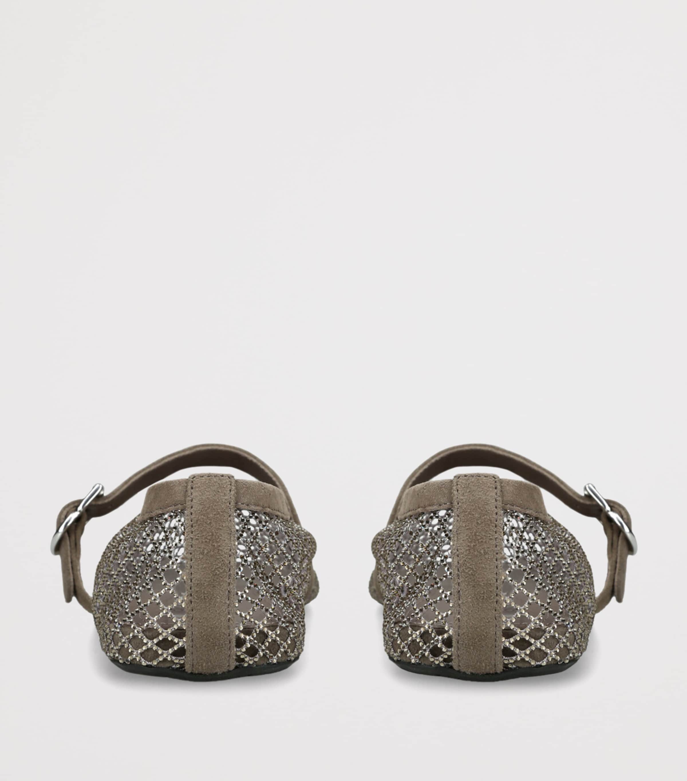 Mesh Ballet Flats SILVER Image 2