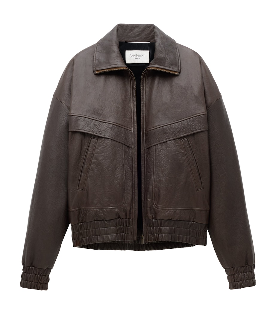 Leather Bomber Jacket 2509 Image 3
