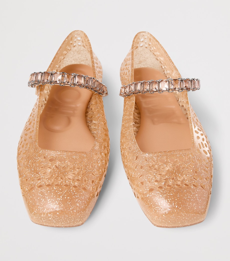 The Jelly Ballet Flats LIGHT TOFFEE/SILVER Image 2