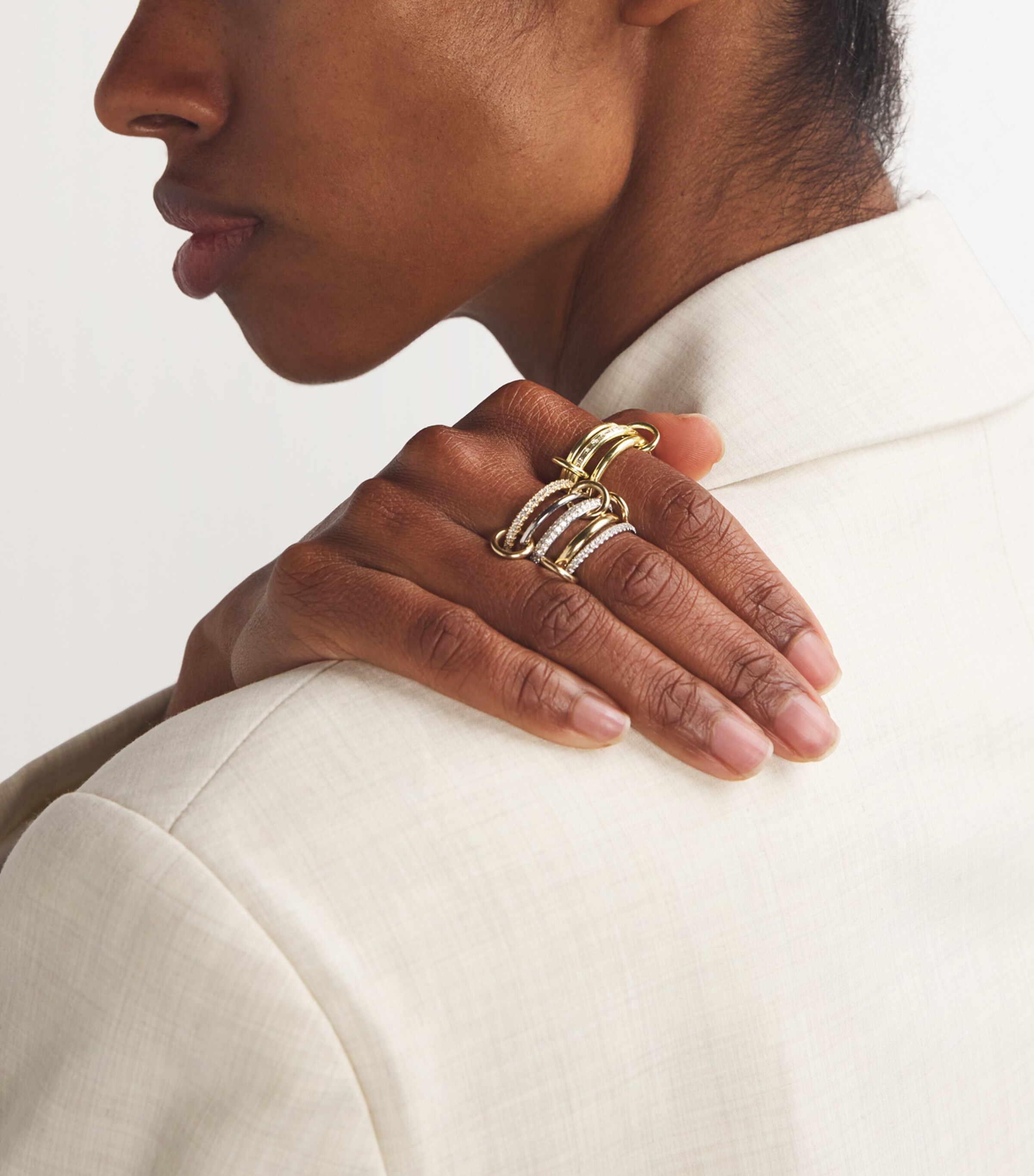 Spinelli Kilcollin Yellow Gold and Diamond Petunia Deux Ring Yellow Gold Image 5