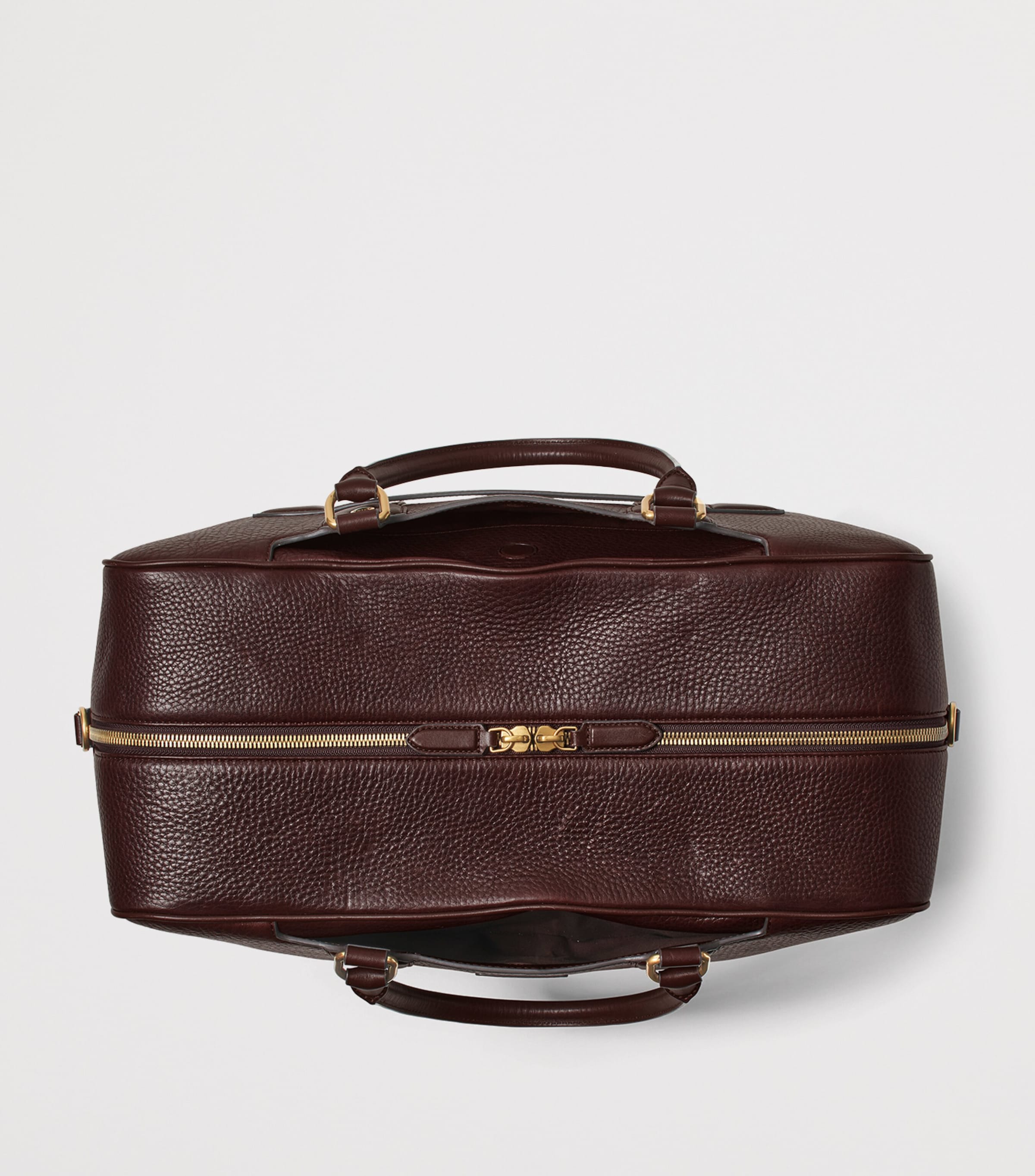 Aspinal Of London Grained Leather 36-Hour Holdall Conker Image 4