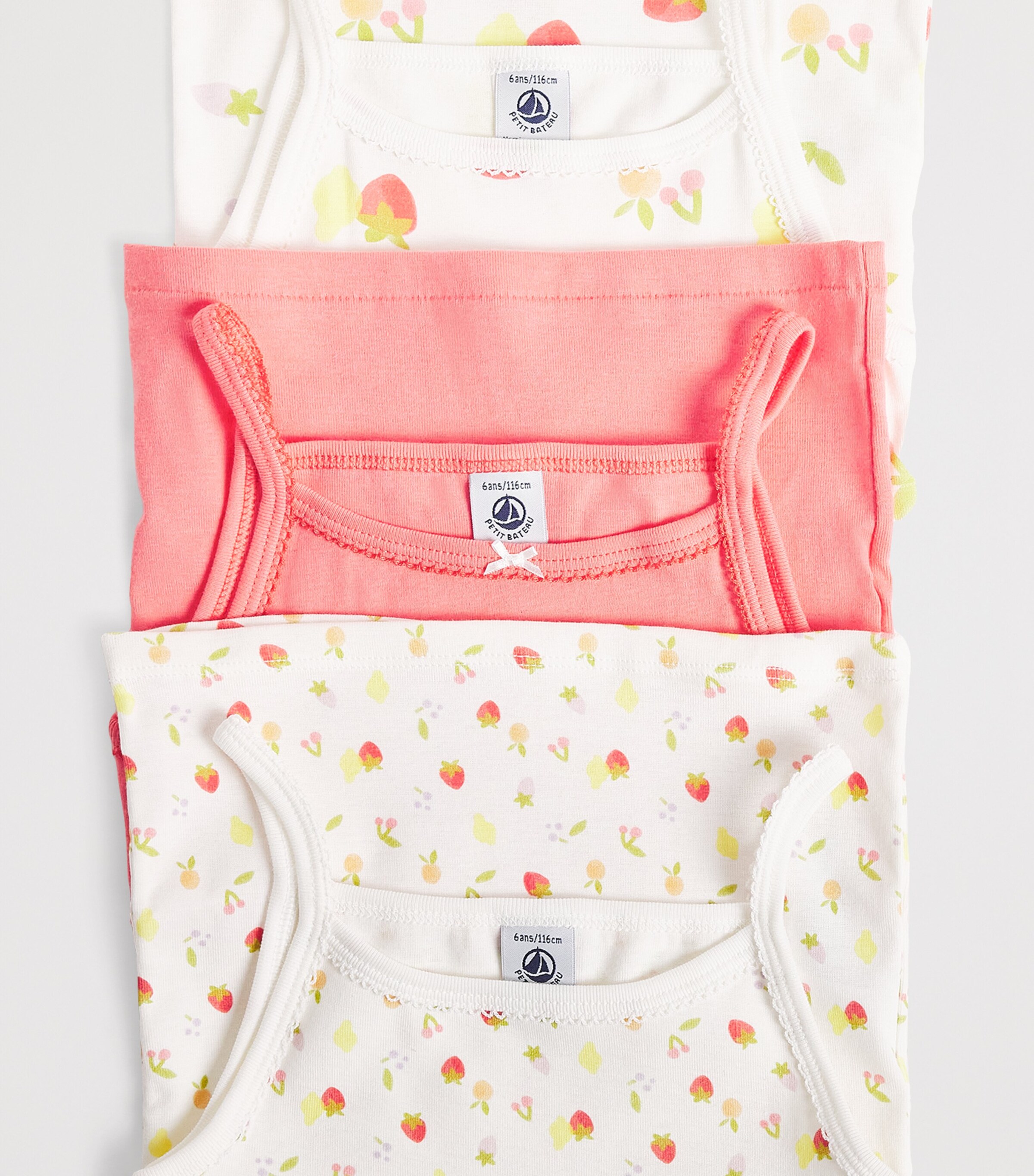 Petit Bateau Set of 3 Organic Cotton Tank Tops (4-10 Years) Variante Image 4