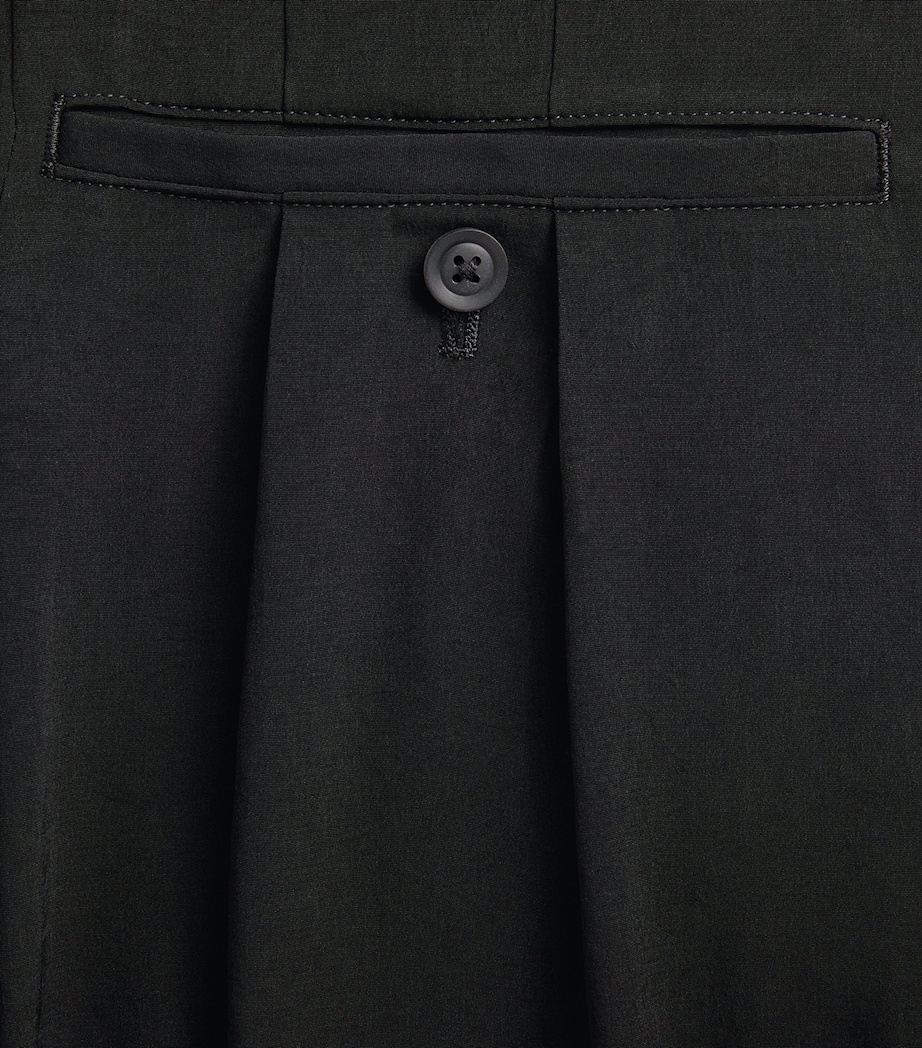 Yohji Yamamoto Mens Draped Balloon Trousers Black Image 6