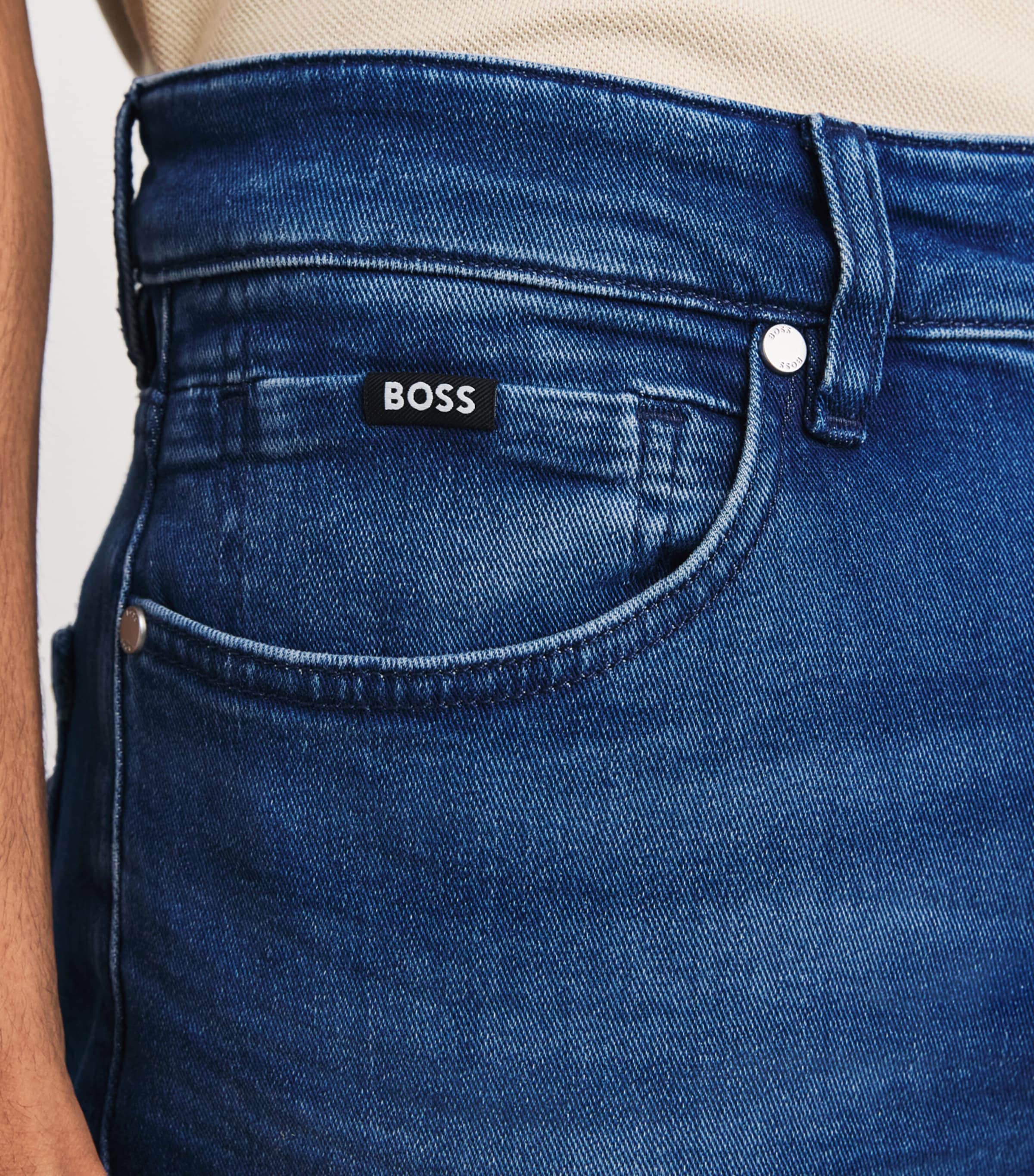 BOSS Mens Delaware Slim Jeans Medium Blue Image 3