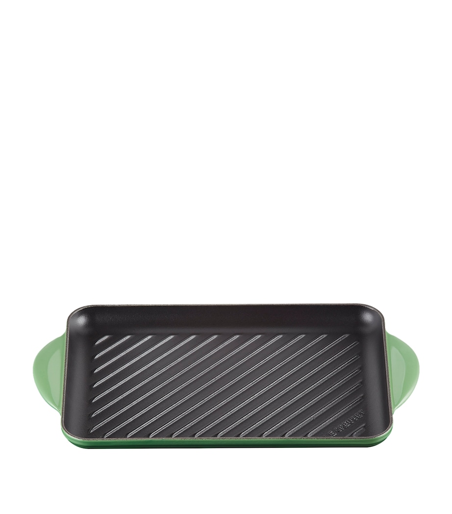 Cast Iron Rectangular Grill (32cm) BAMBOO GREEN Image 1