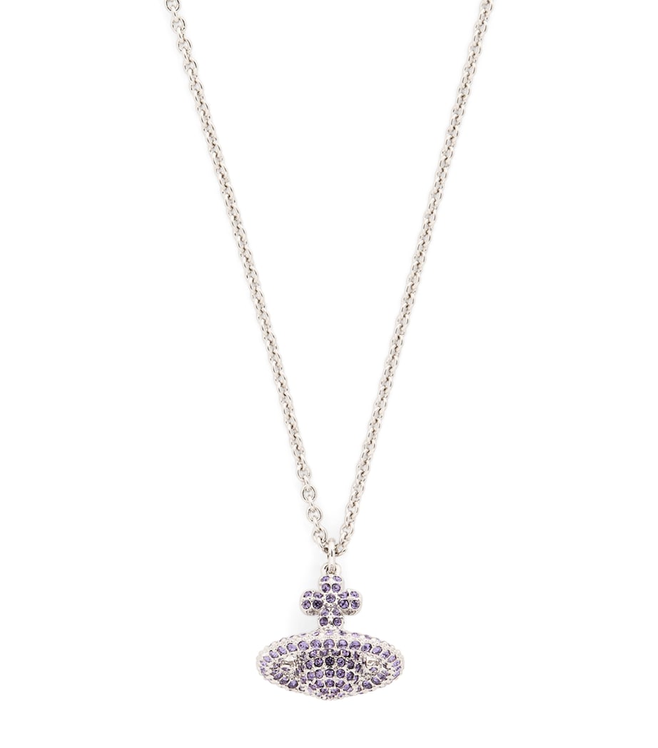 Bas Relief Orb Grace Necklace P219 PLATINUM Image 1