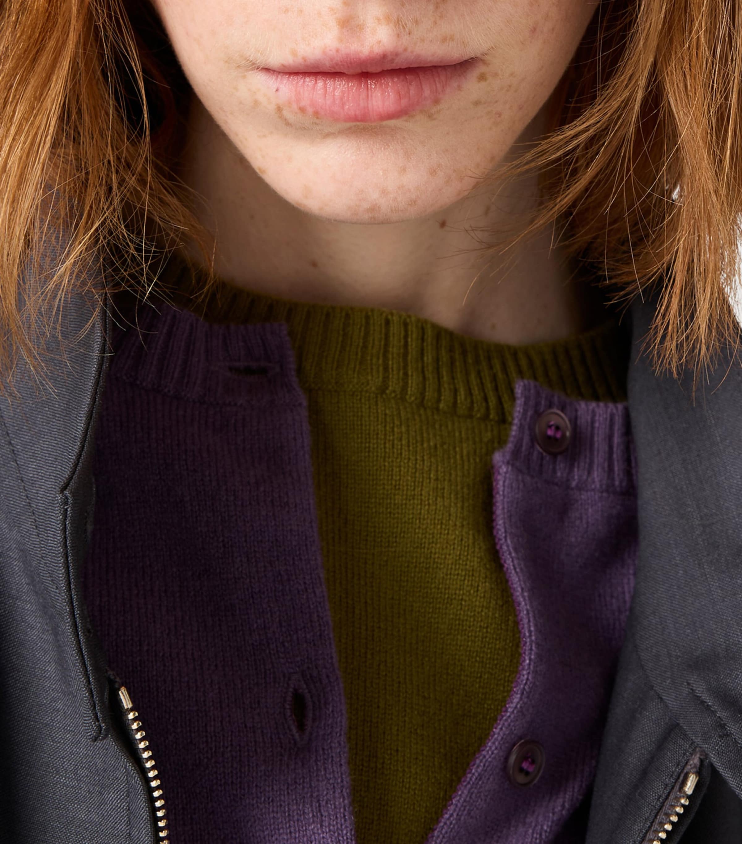 Kid Mohair-Wool Bomber Jacket F063H Image 4