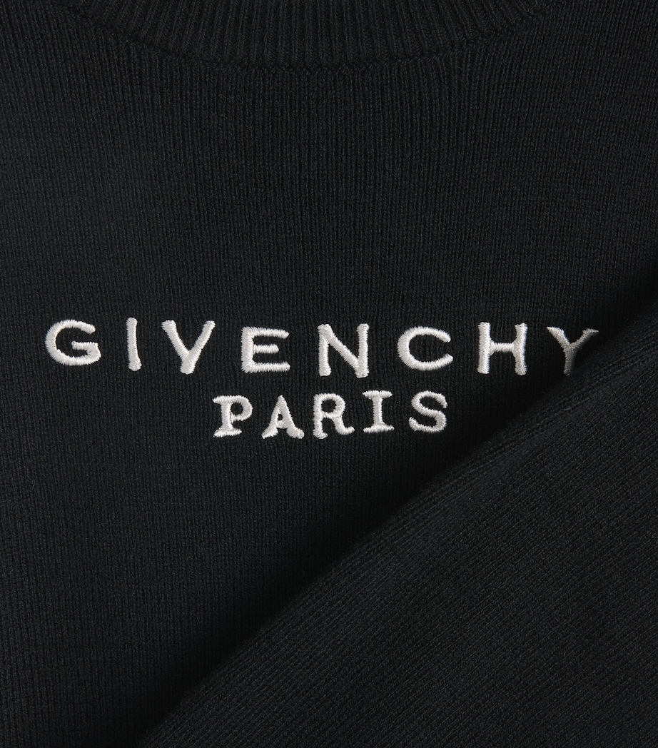 Givenchy Kids Cotton-Cashmere Logo Knitted Dress (4-12+ Years) Image 3