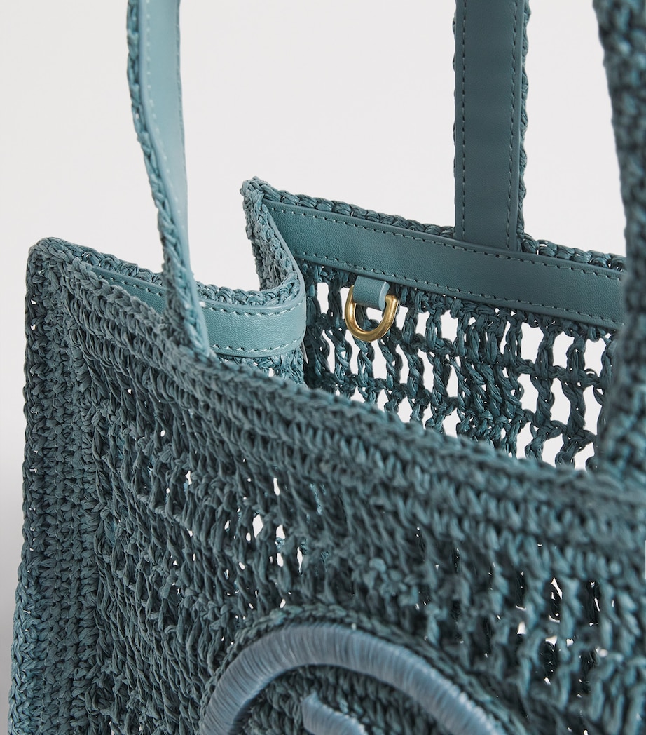 Small Crochet Ella Tote Bag 104 DEEP SLATE Image 6