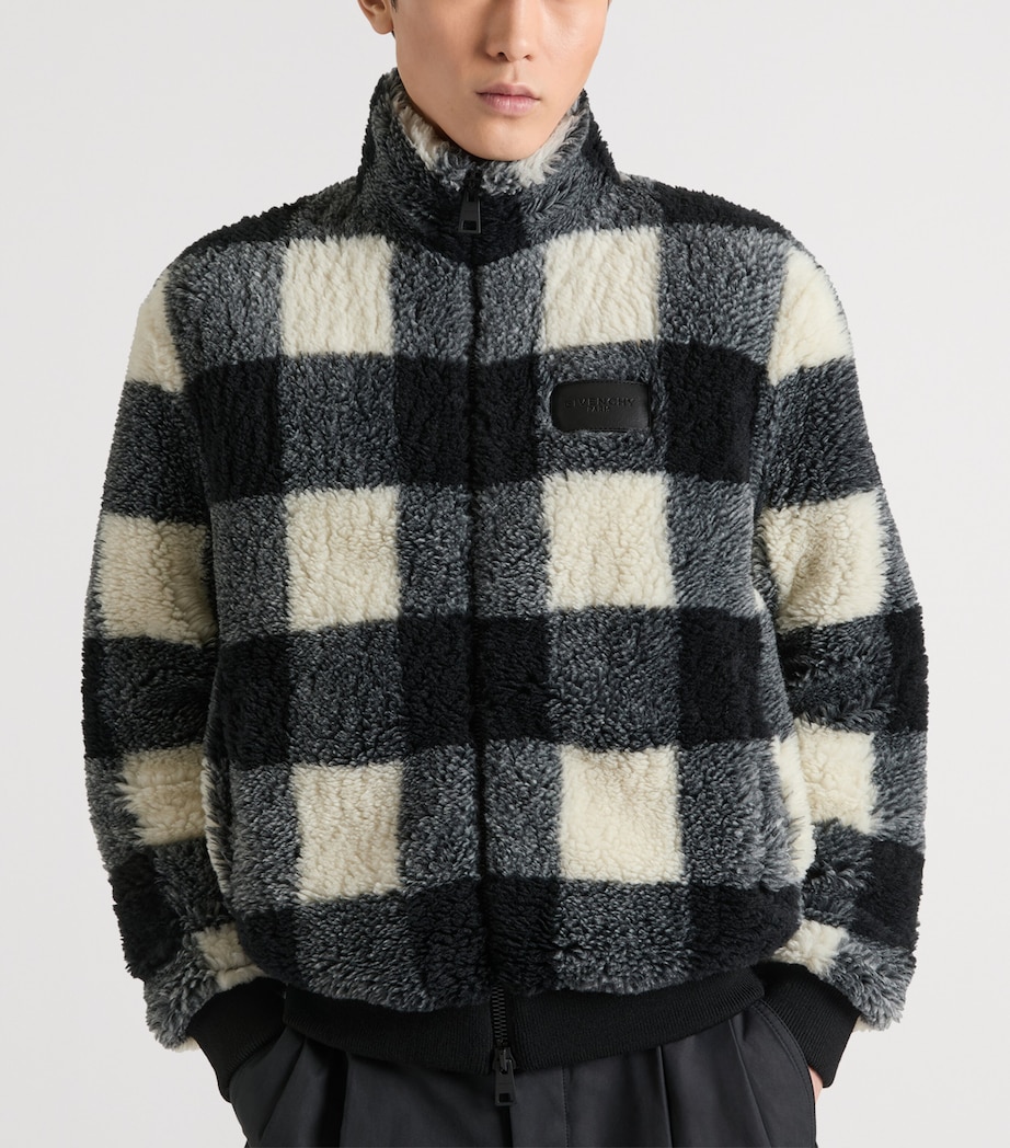 Givenchy Mens Fleece Bomber Jacket Image 4
