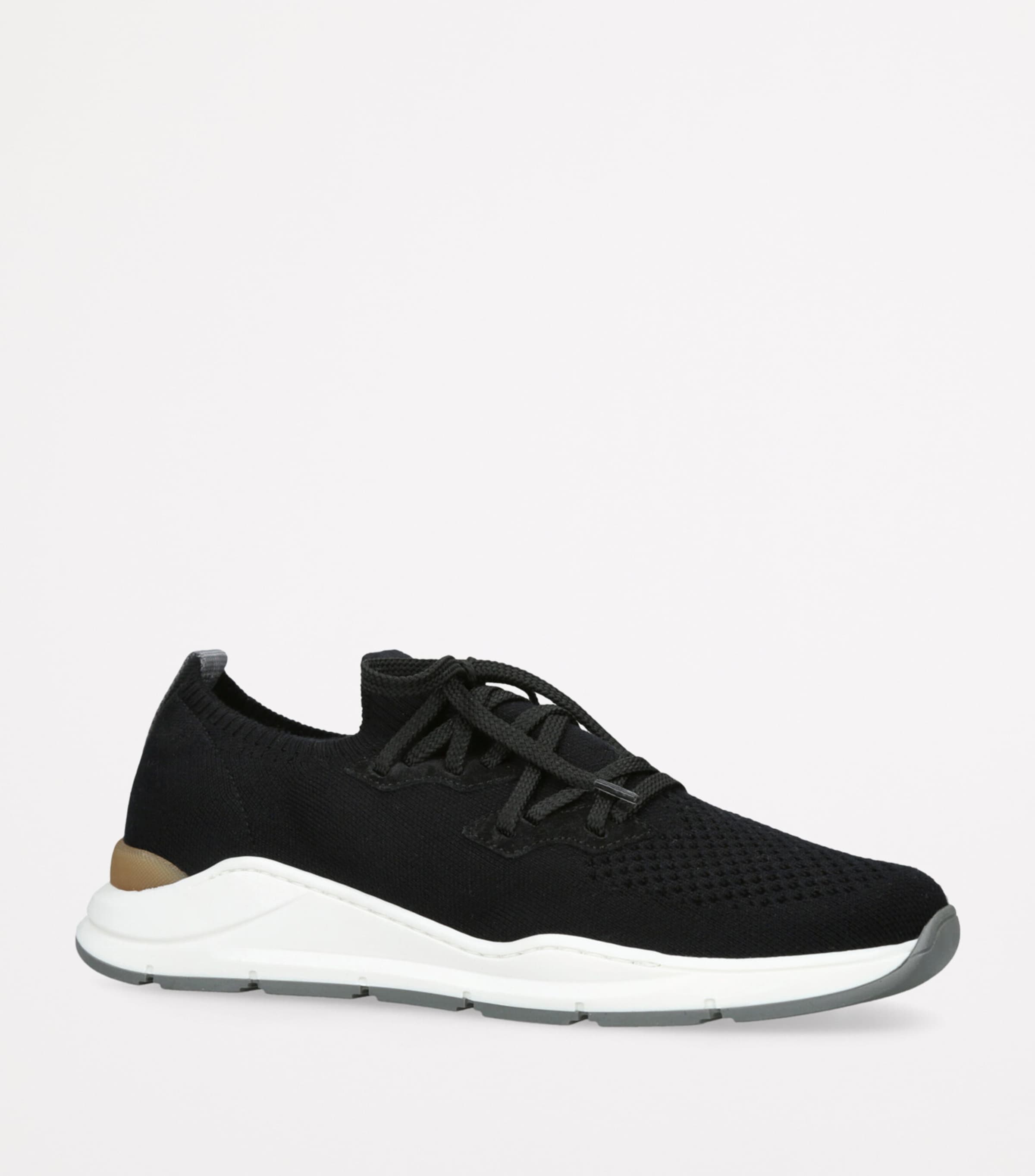 Brunello Cucinelli Kids Knitted Sneakers Black Image 3
