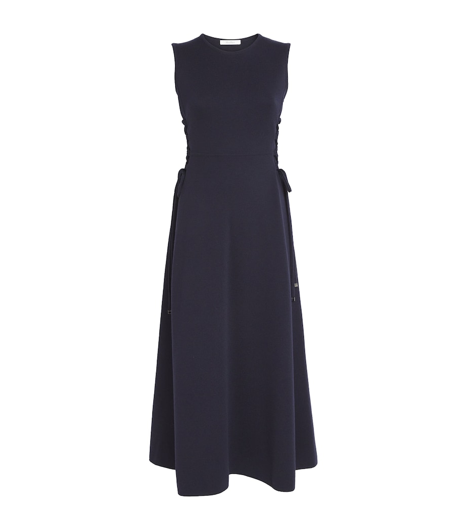 Virgin Wool Drawstring Midi Dress ULTRAMARINE Image 1