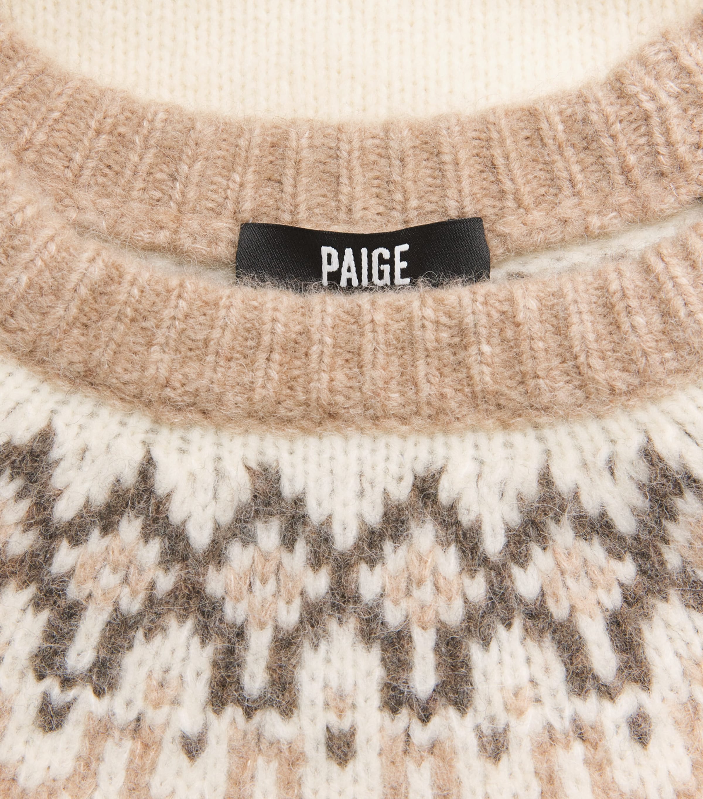 Wool-Blend Misha Sweater IVORY MULTI Image 5