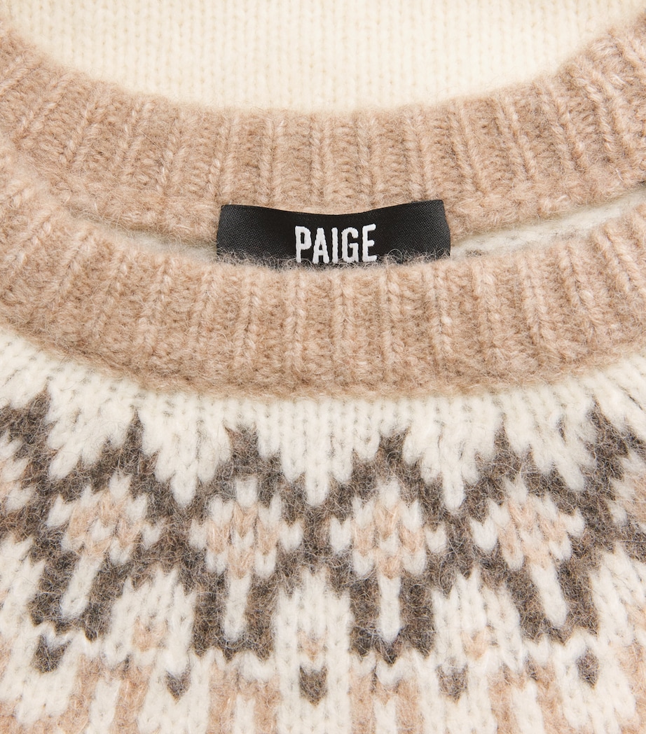 Wool-Blend Misha Sweater IVORY MULTI Image 5