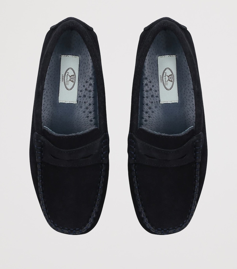 Suede Felix Loafers TEAL Image 5