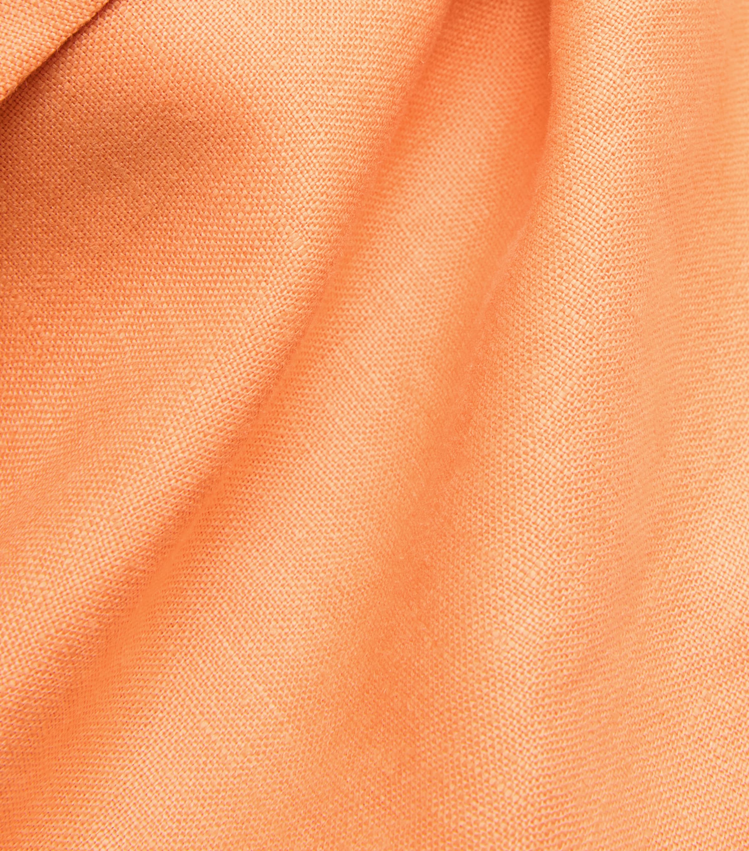 SIR. Womens Linen Thora Mini Dress Orange Image 6