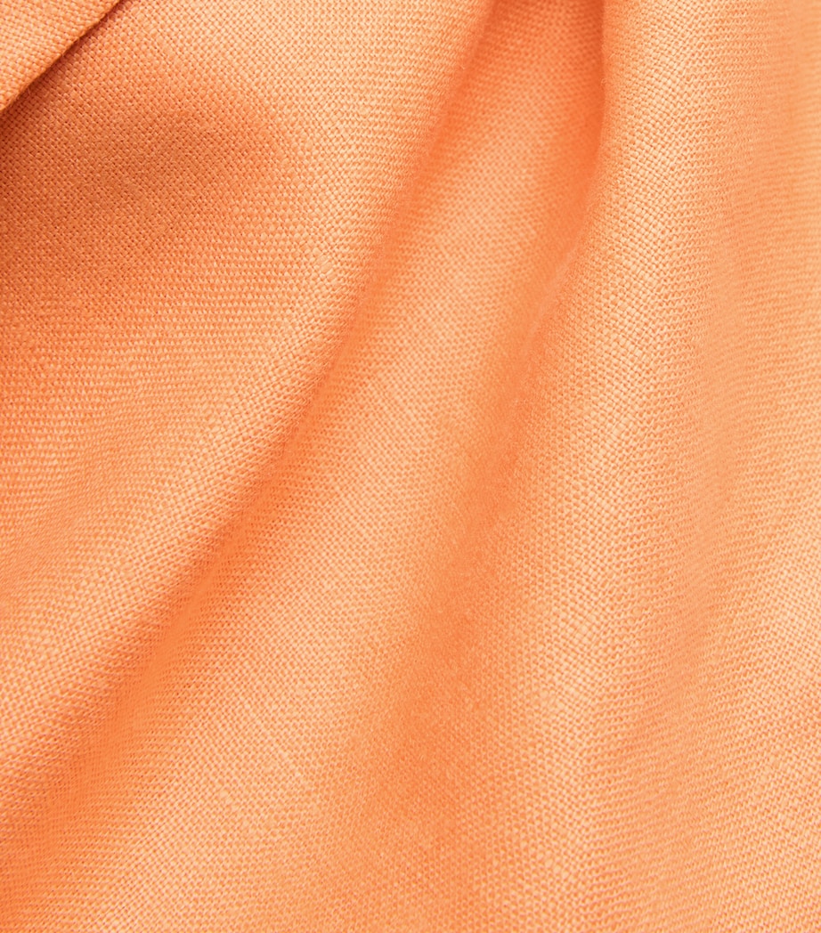 SIR. Womens Linen Thora Mini Dress Orange Image 6