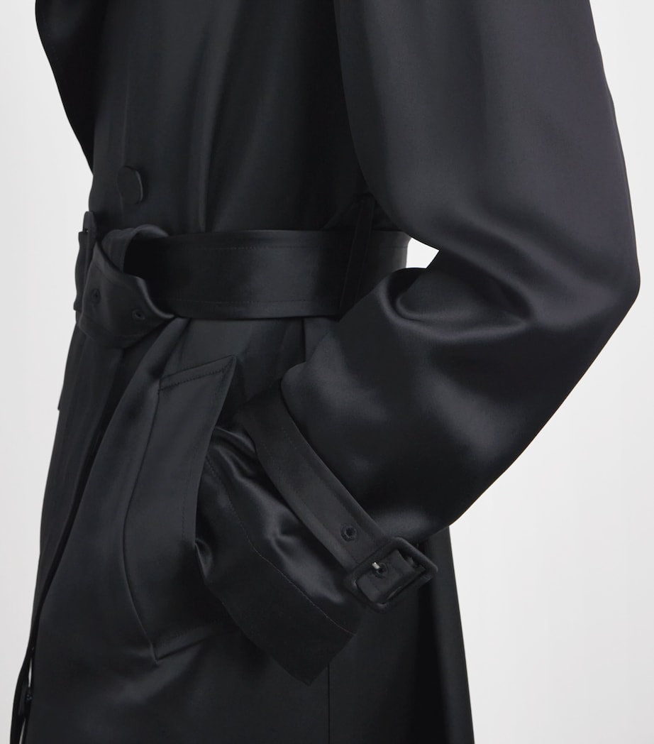 Simkhai Womens Alvida Belted Overcoat Black Image 3