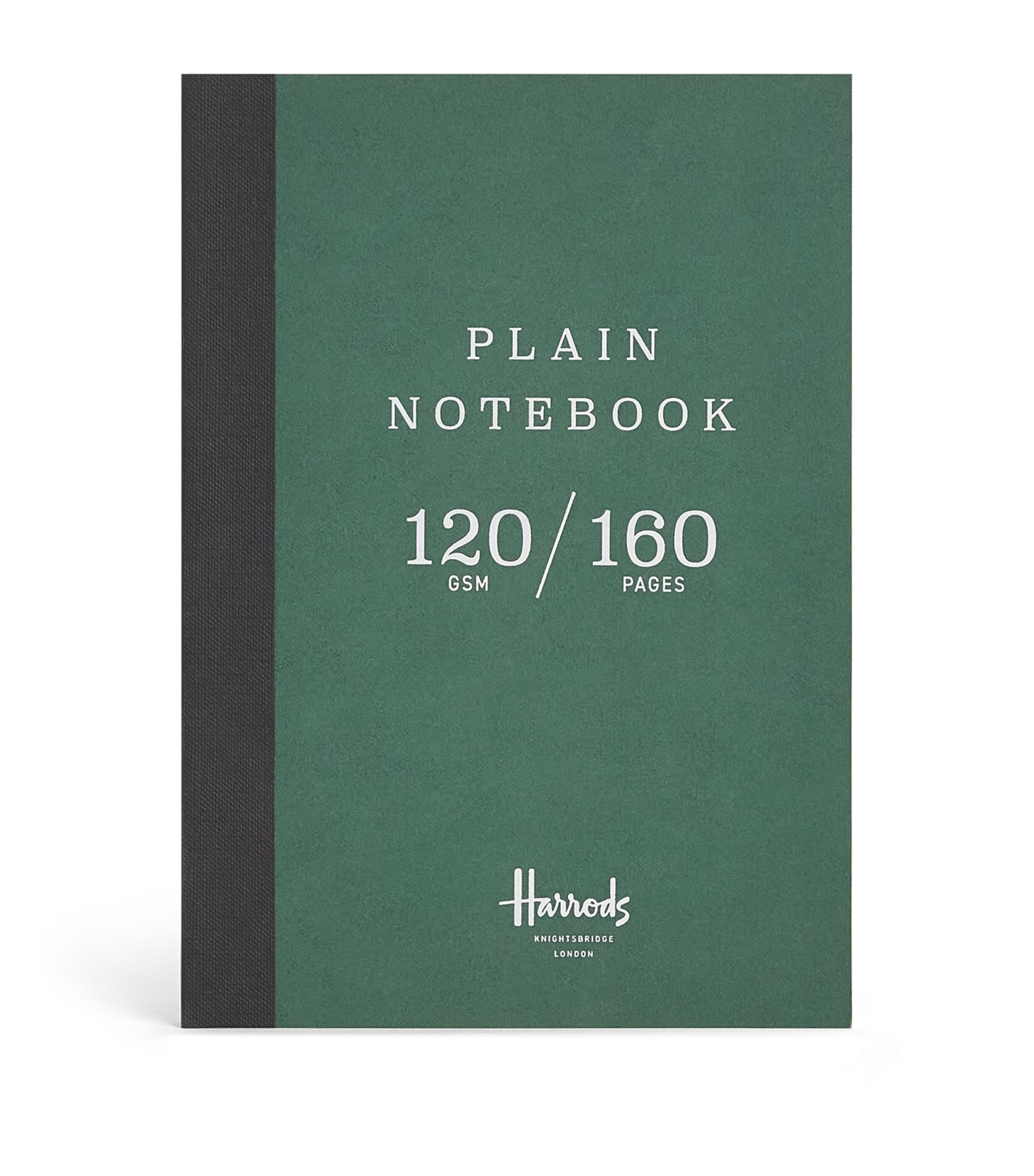 Harrods Plain Logo A5 Notebook In Green