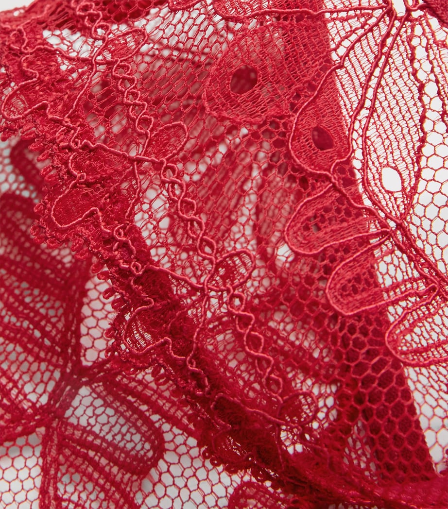Aubade Womens Lace Mystery of Love Italian Briefs Cherry Image 4