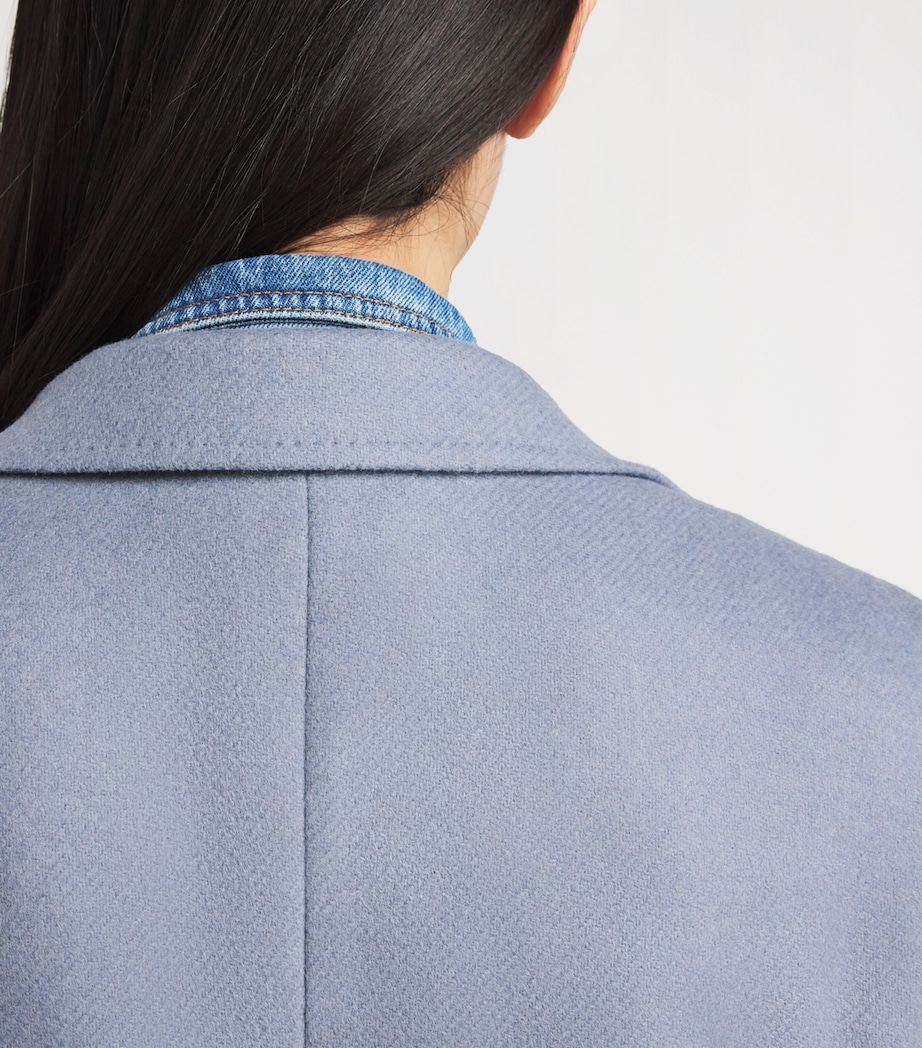 Alpaca-Cashmere-Yak Blazer LIGHT BLUE Image 6