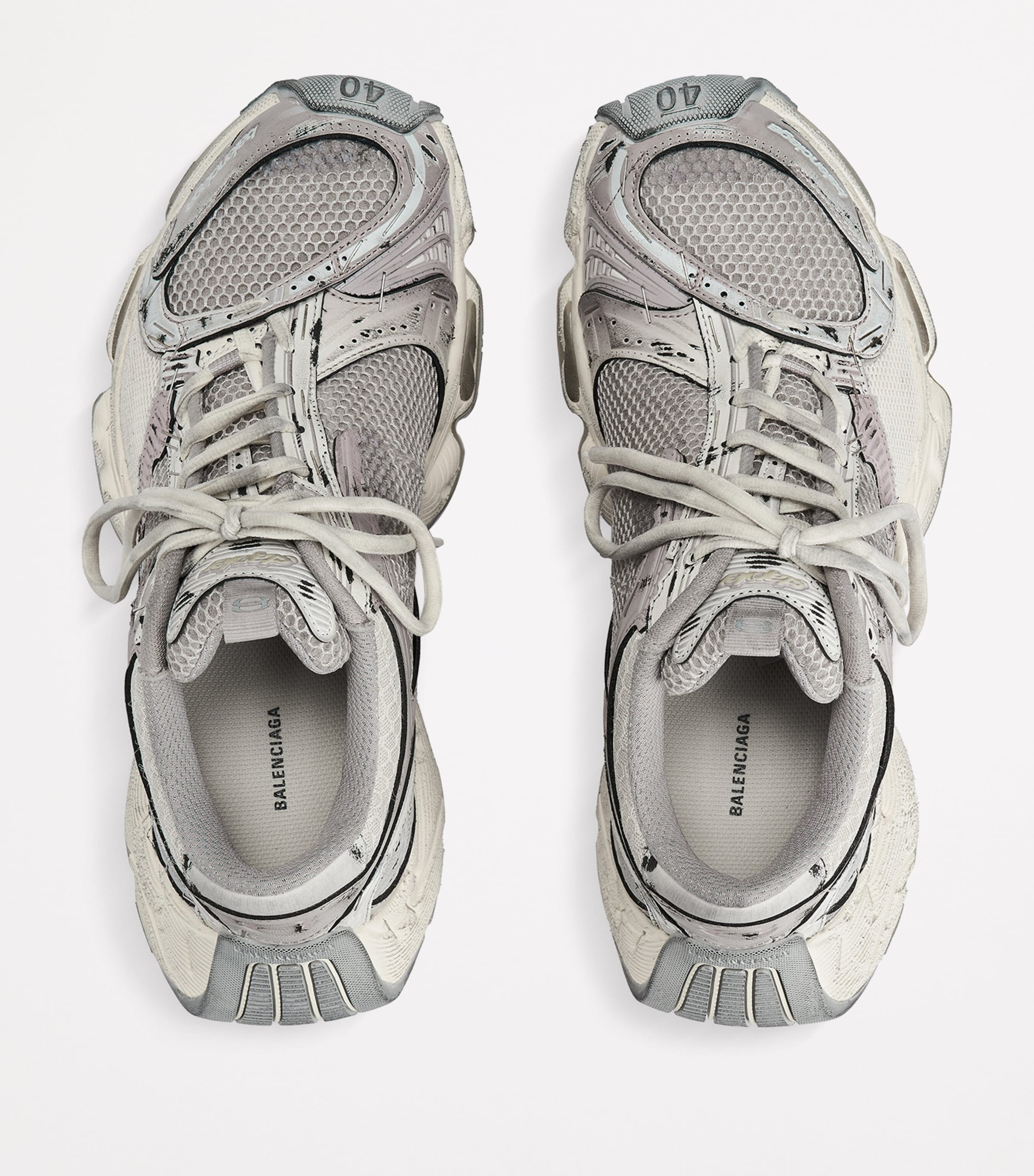 Distressed Stapler Sneakers 9191 Image 4