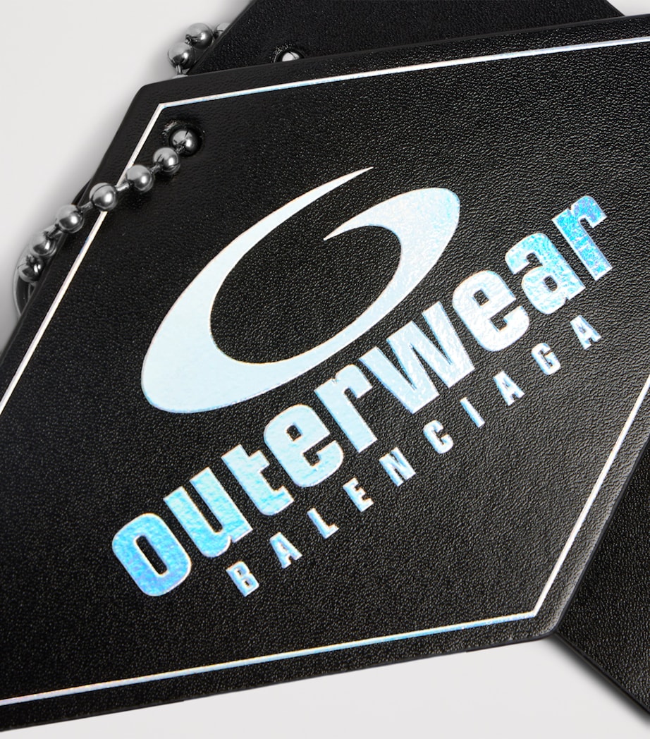 Leather Two Tag Keyring 1179 Image 4