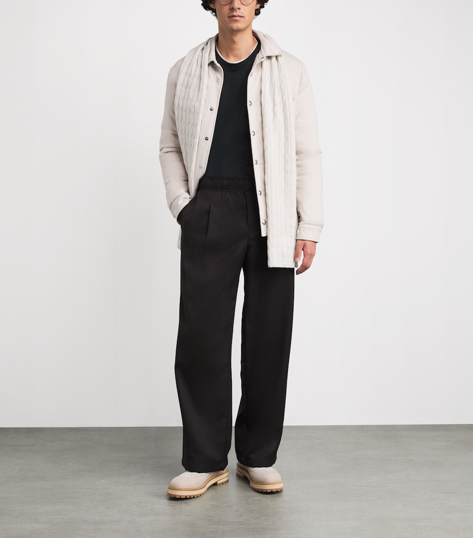 Cotton Long-Sleeve T-Shirt NERO E SABBIA Image 2