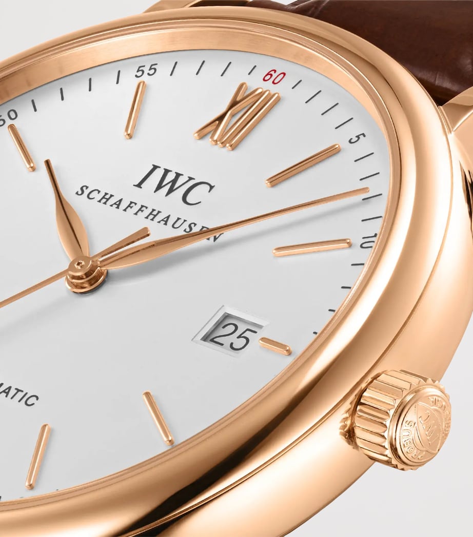 Rose Gold Portofino Automatic Watch 40mm WHITE Image 6