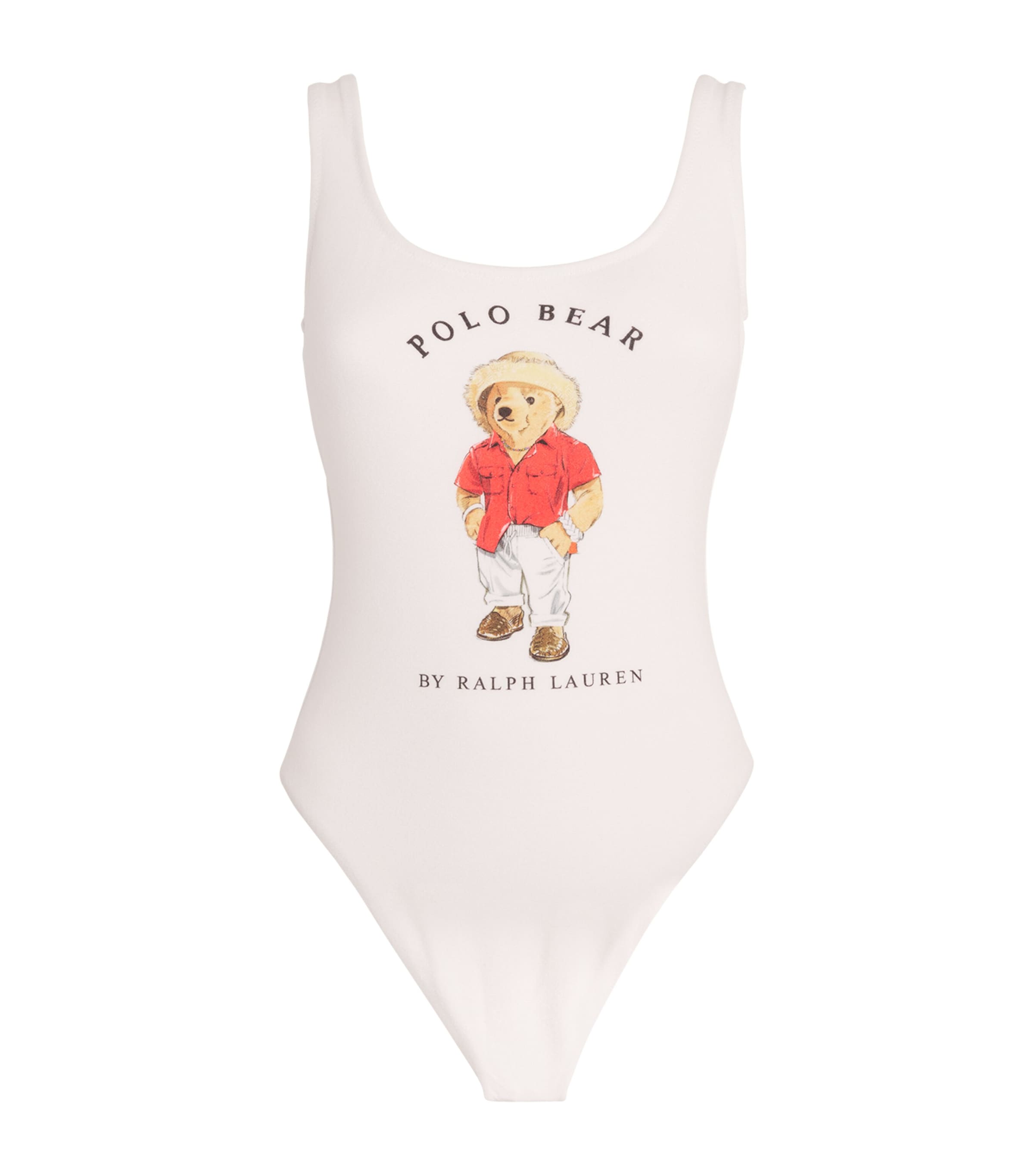 Polo Ralph Lauren Casual Teddy Bear Terry Finish One-piece In White