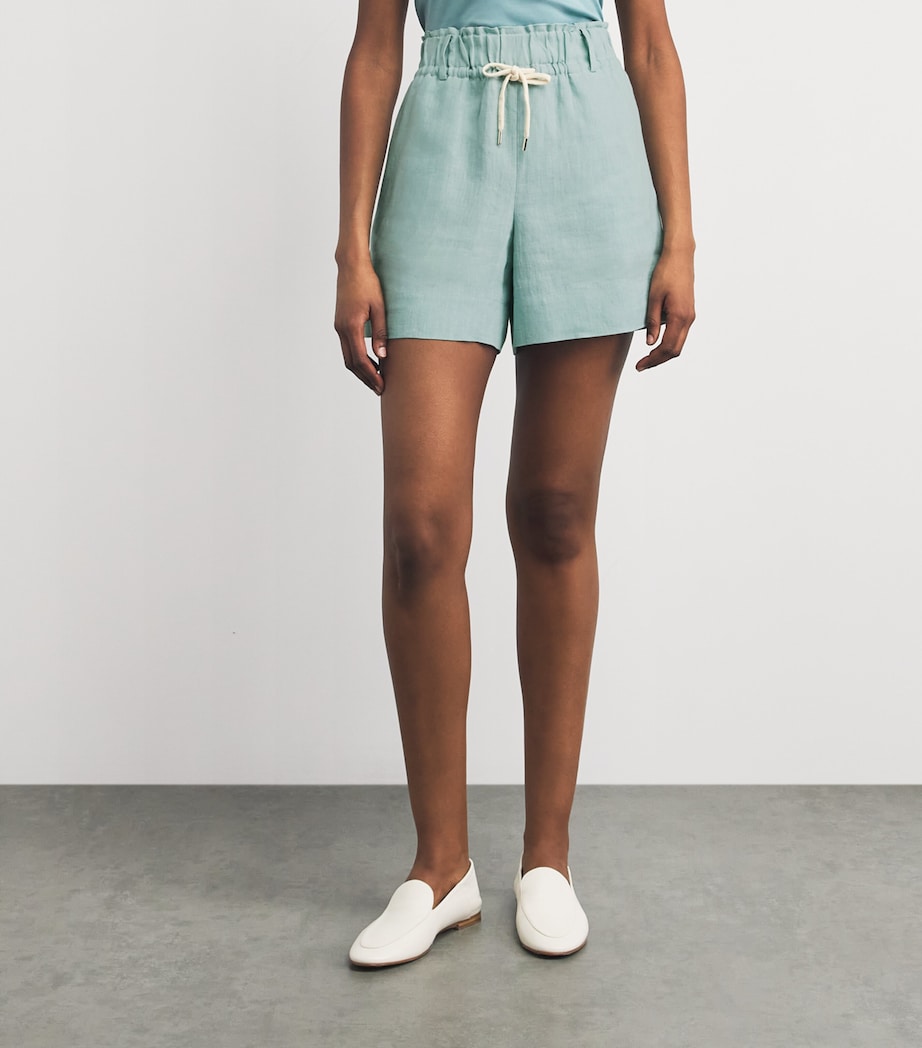 Eleventy Womens Linen Drawstring Shorts Giada Image 4