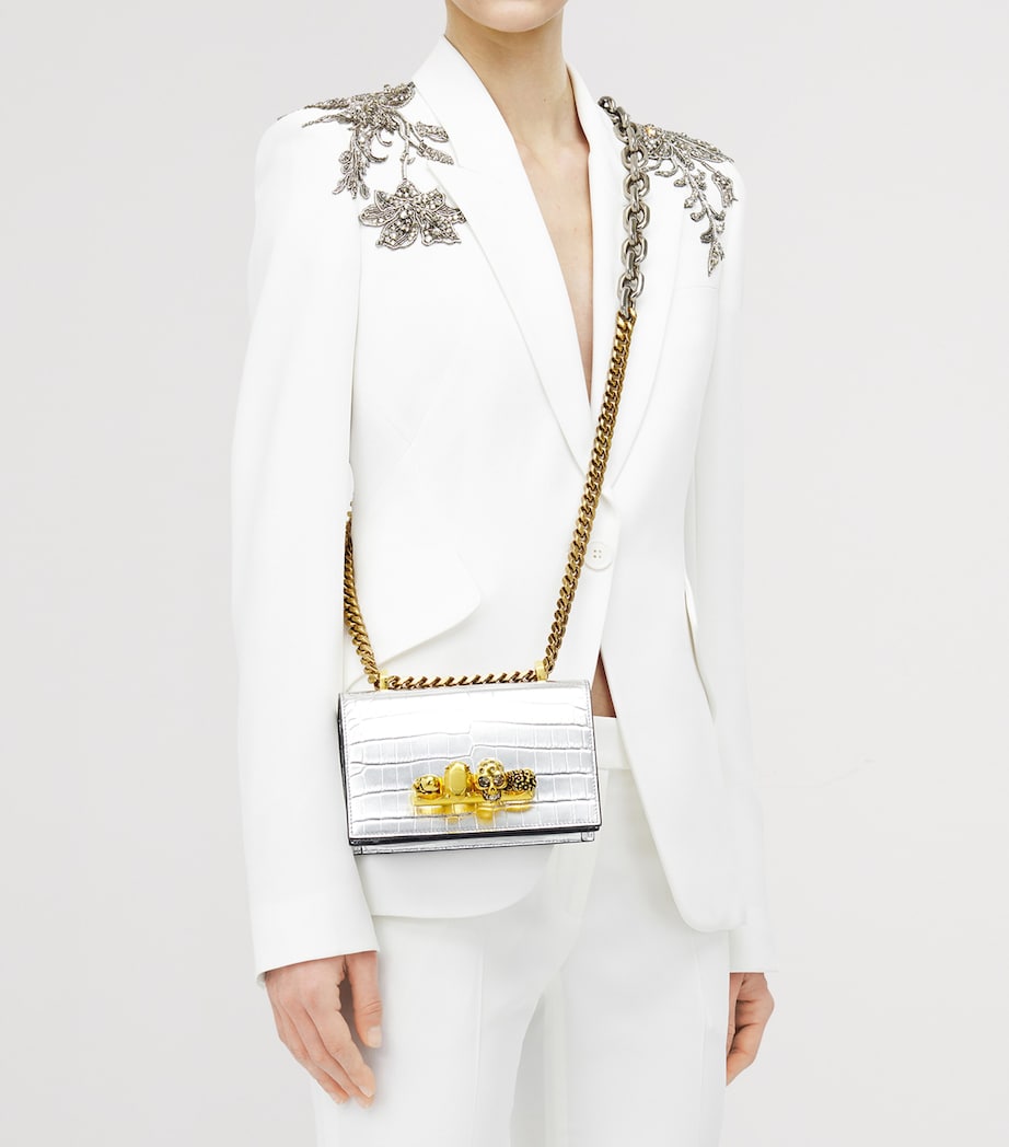 Mini Leather Jewelled Satchel 1402 Image 6