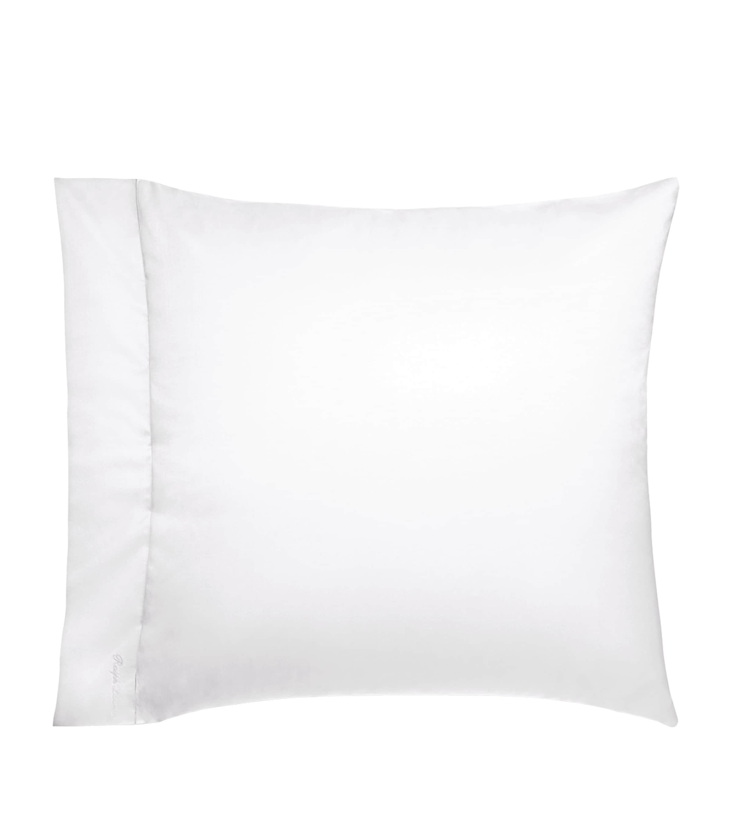 Langdon Square Pillowcase Pair (65cm x 65cm) WHITE Image 2