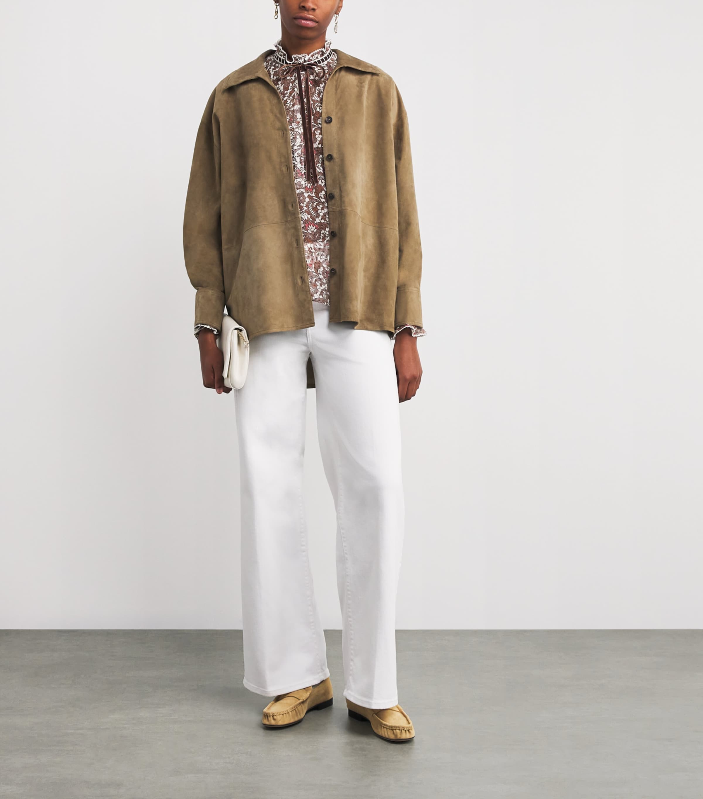 トップス Bluelea Silky jacquard blouse BLUELEA Silky Jacquard Blouse ブルレア