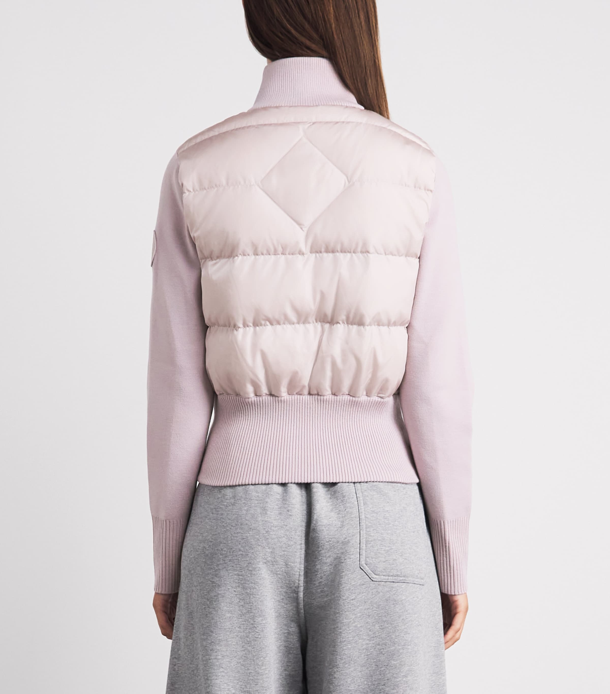 Canada Goose Womens Wool Down-Filled HyBridge Wide Jacket Lucent Rose Image 5