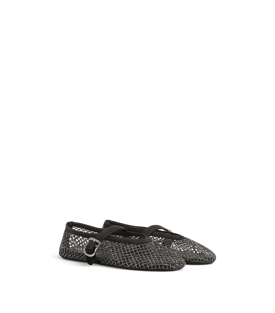 Alaïa Mesh Ballet Flats Anthracite Image 3